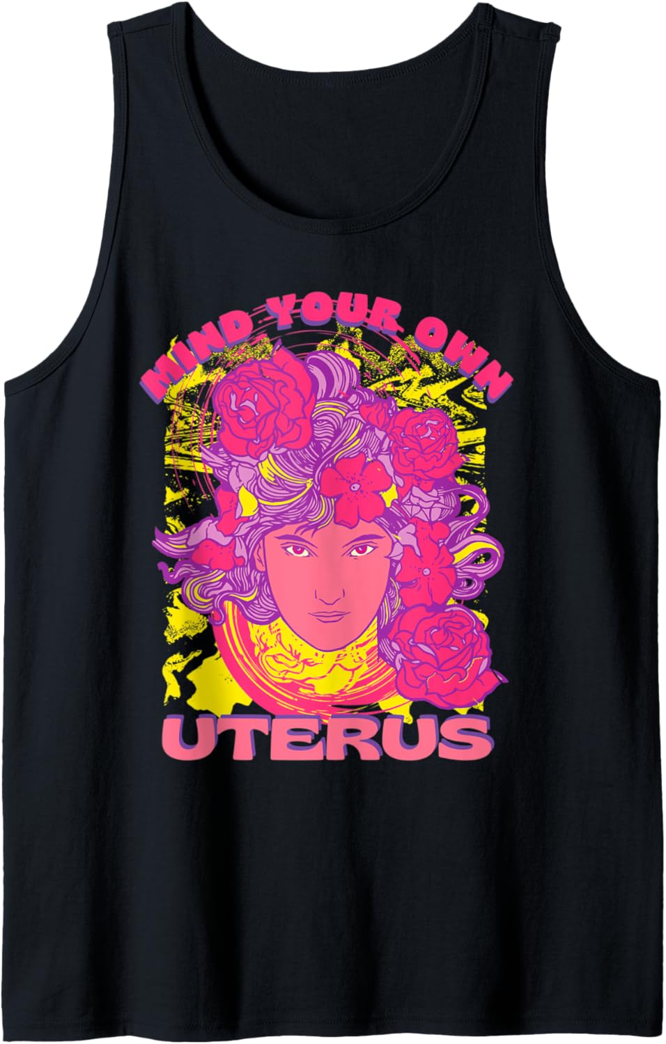 1973 Pro Roe Mind Your Own Uterus Social Justice Vintage Art Tank Top