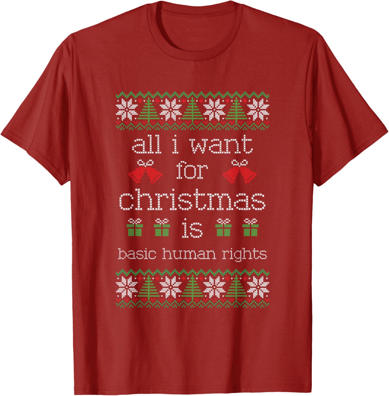 All I Want For Christmas is Basic Human Rights Ugly Sweater