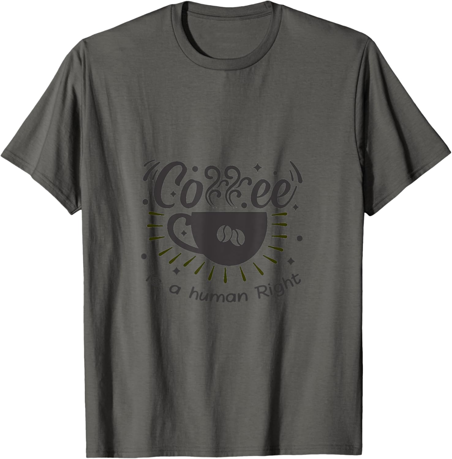 Coffee is a human rights funny t shirt Vintage