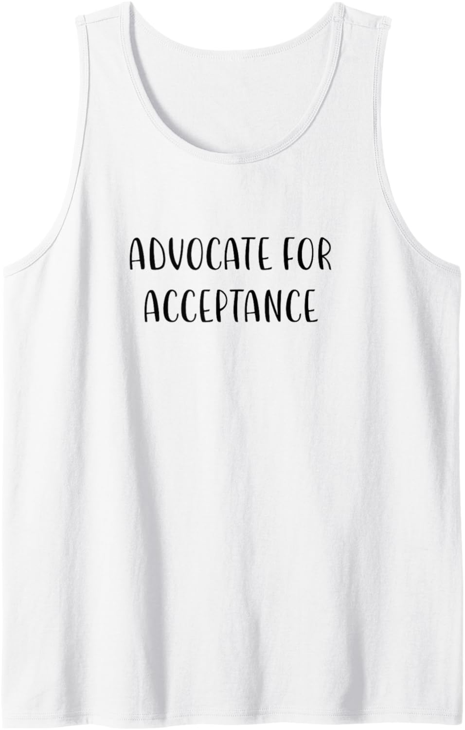 Advocate for Acceptance Support Social Justice Statement Tank Top
