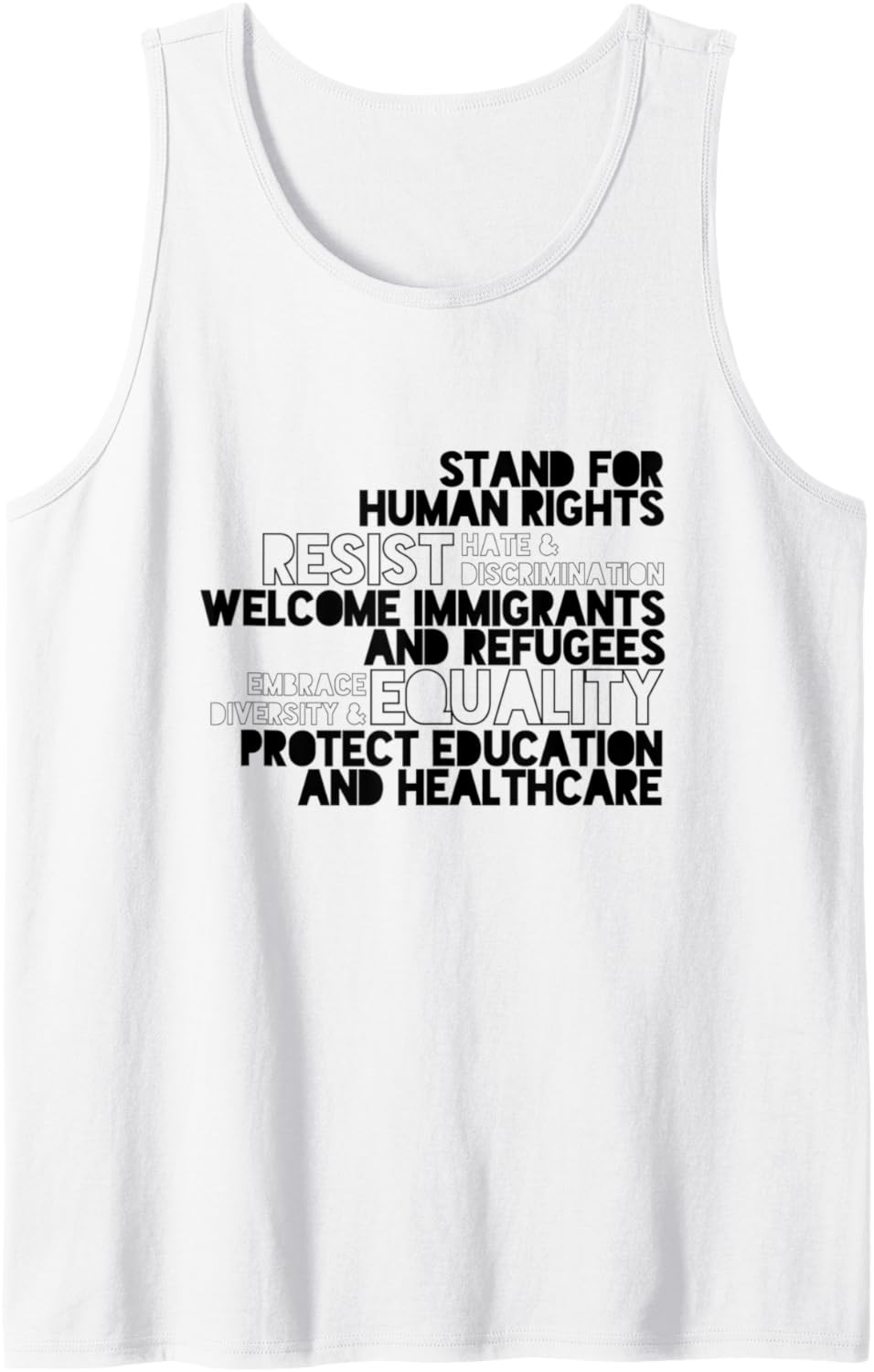 Activist kindness political equality human rights unity Tank Top
