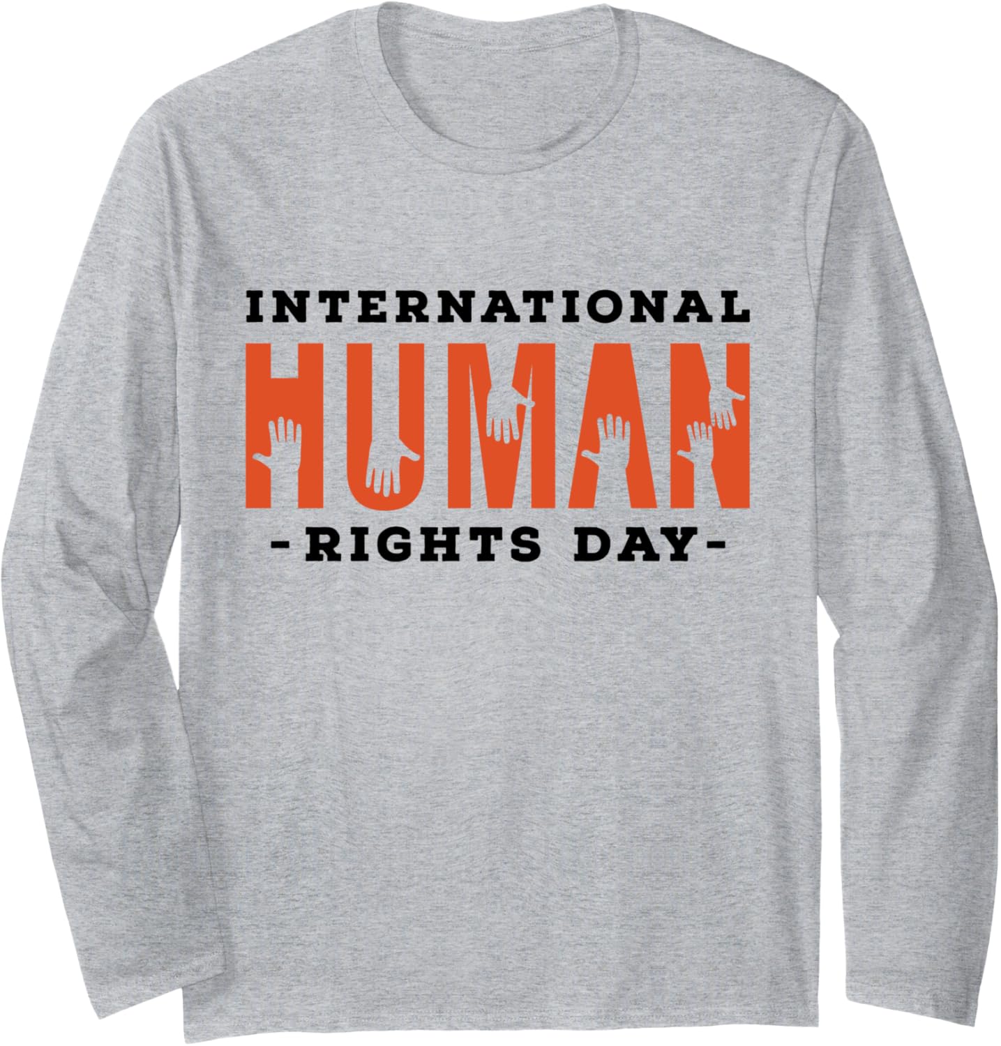 Celebrate International Human Rights Day Shirt Sharing Hands Long Sleeve