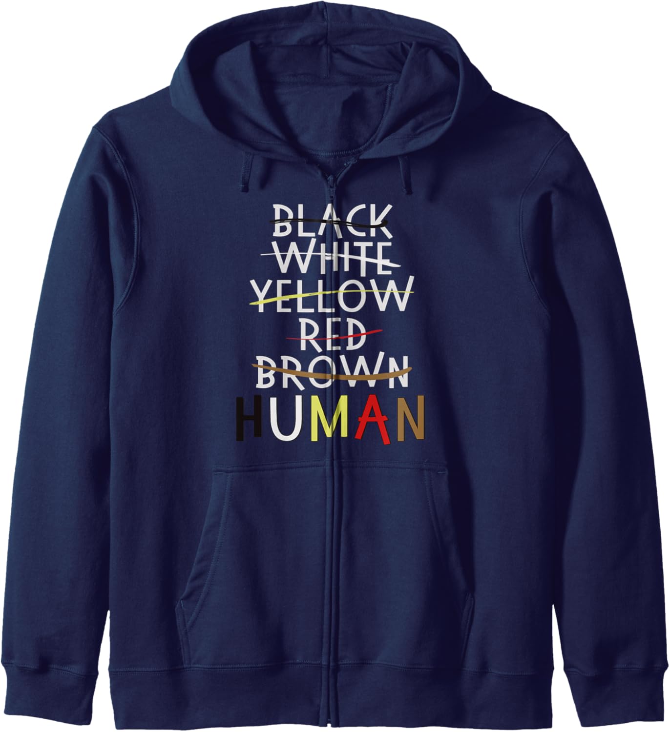 Against Rassism No Racism Human Right Shirt Zip Hoodie