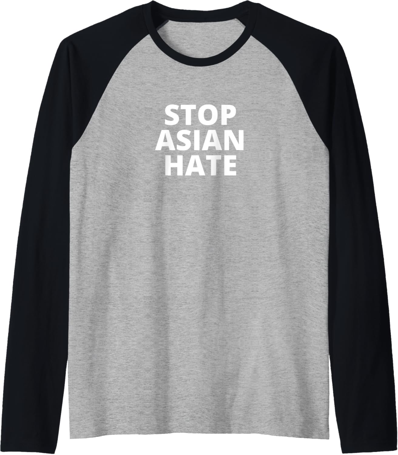 Asian Activism Stop Hate Crime Social Justice Violence Raglan Baseball Tee