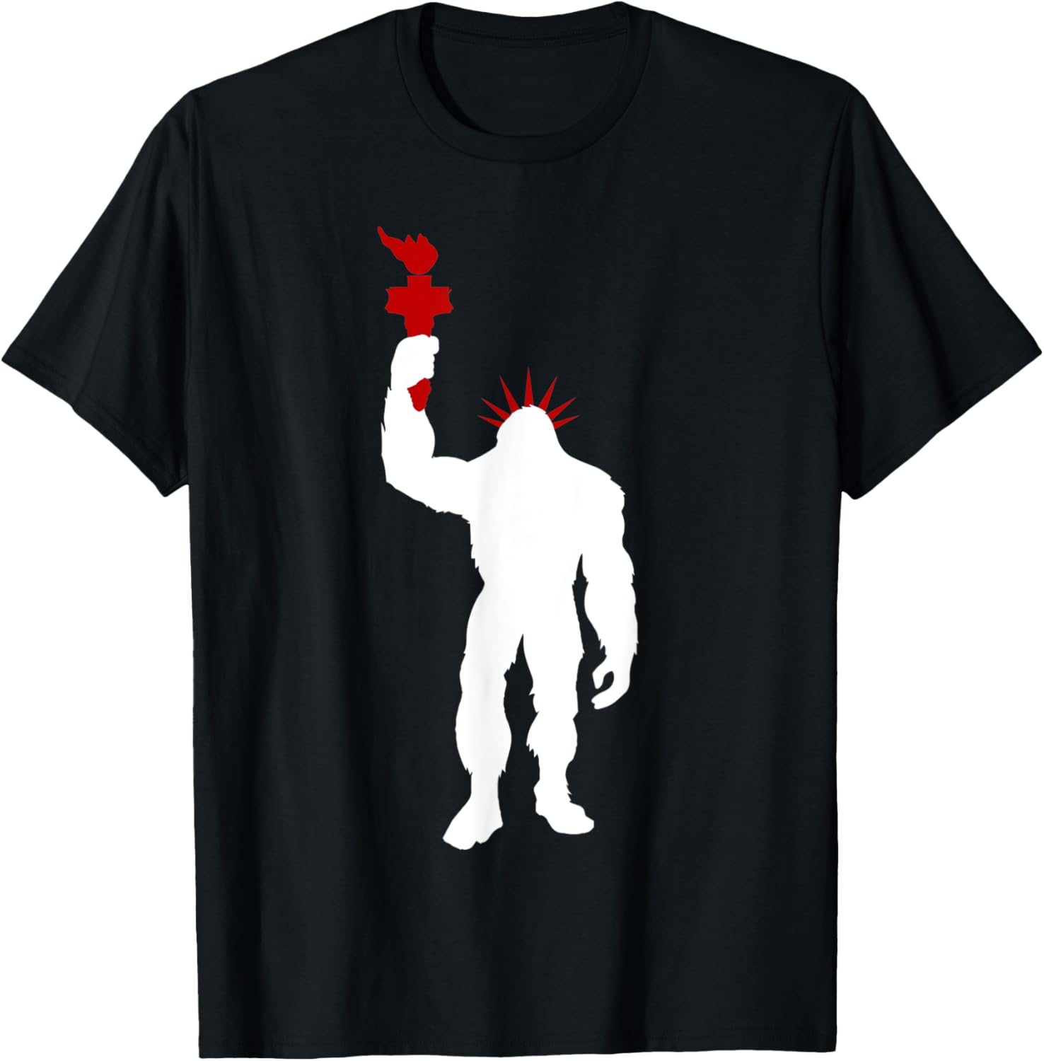 Bigfoot Statue of Liberty American Freedom and Human Rights