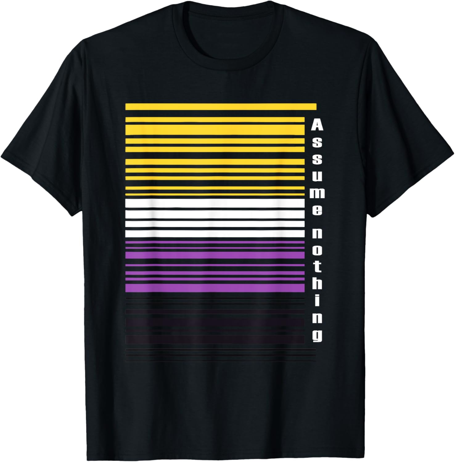 Assume Nothing Nonbinary Barcode Enby Genderqueer LGBTQIA+