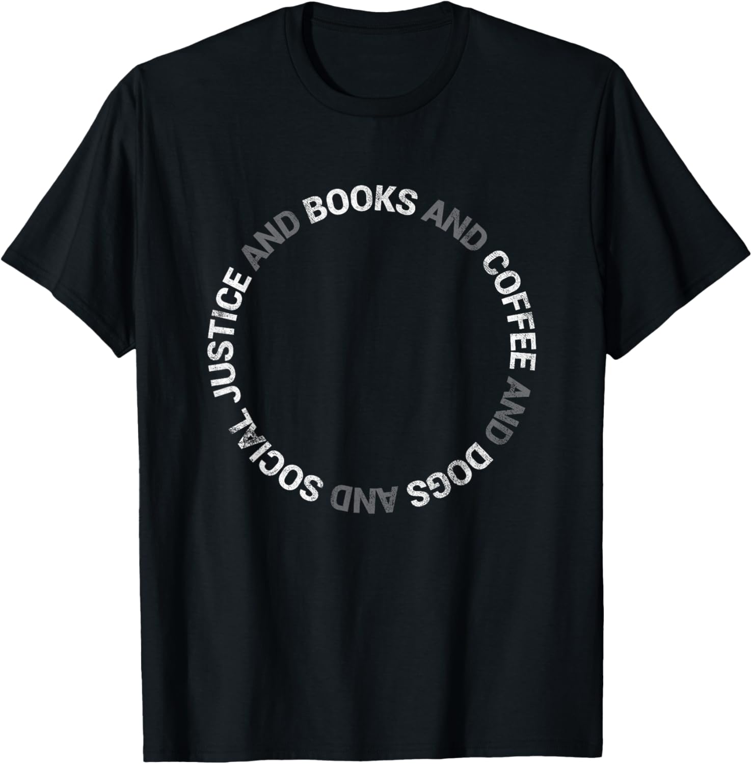 Books Coffee Dogs Social Justice T Shirt Gift for Women Men