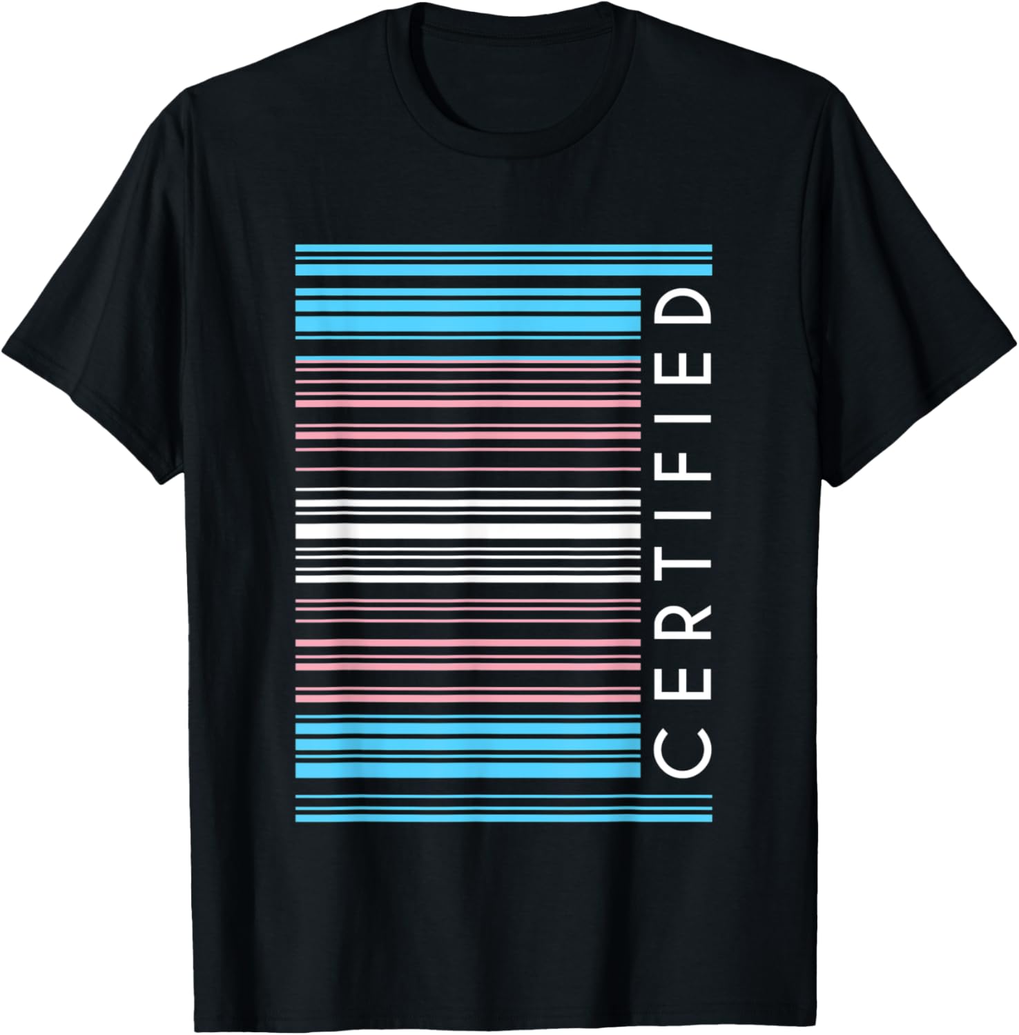 Certified Trans Barcode LGBTQ Social Justice Human Rights
