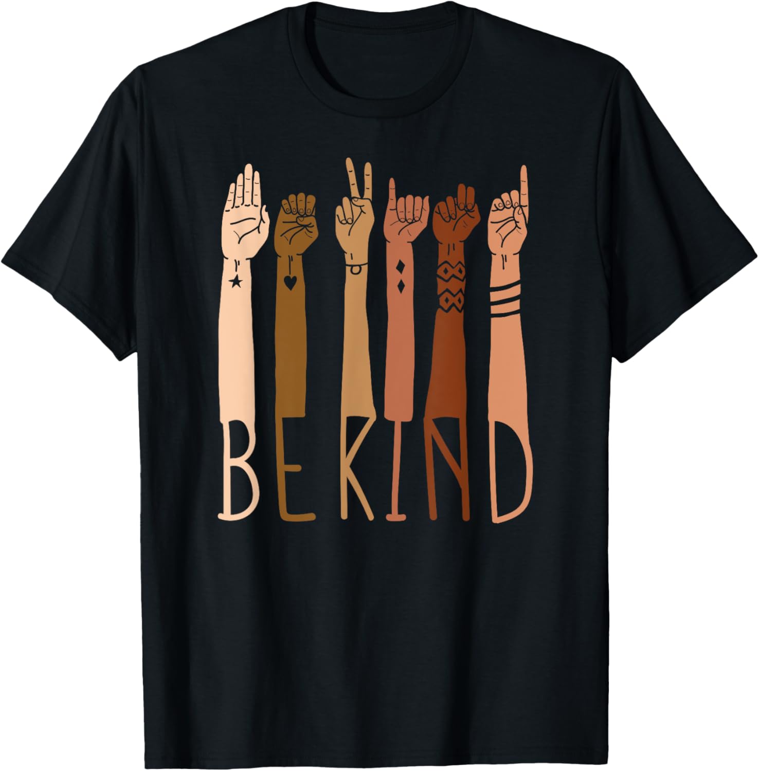 Be Kind Anti Racism Sign Language Human Rights