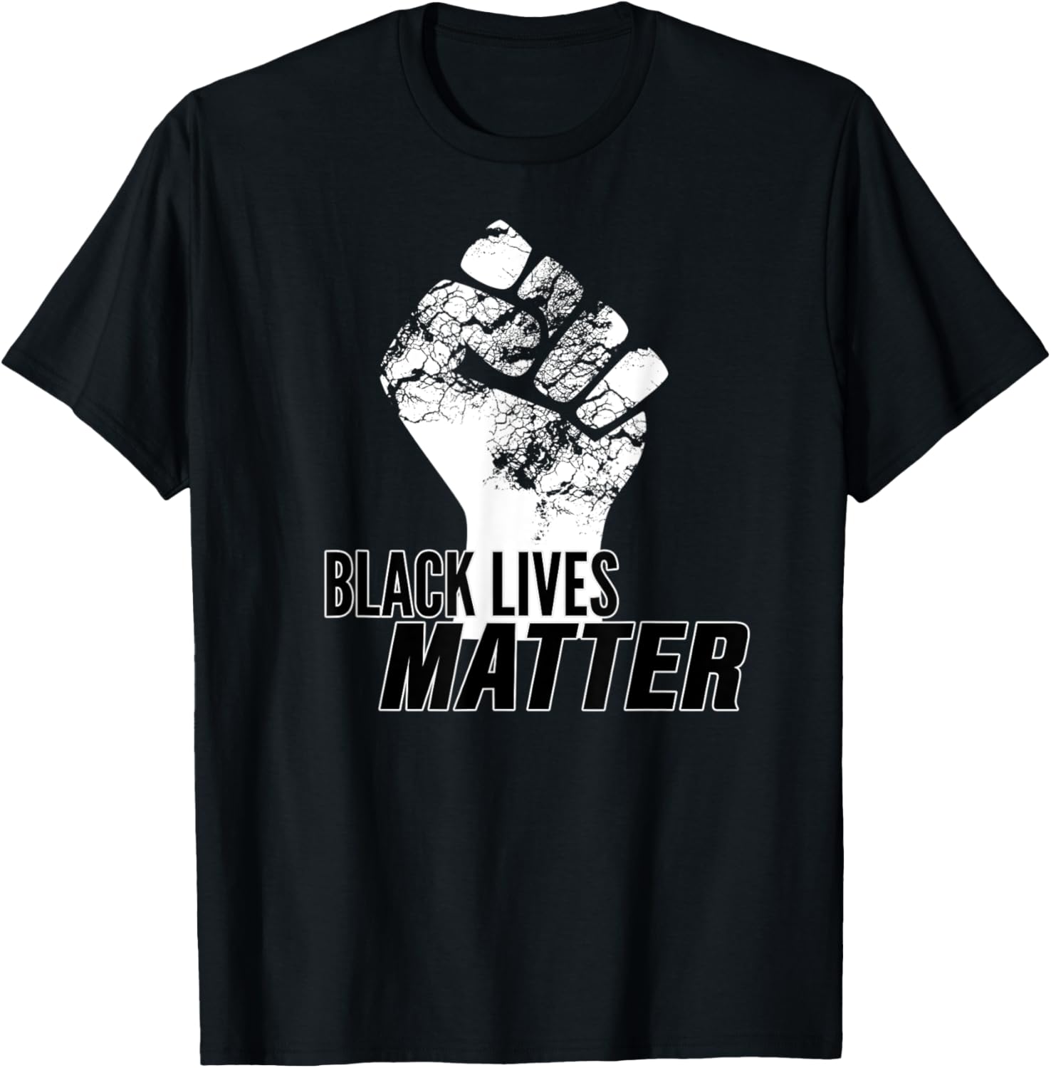 Black Lives Matter Political Protest Shirt with Fist