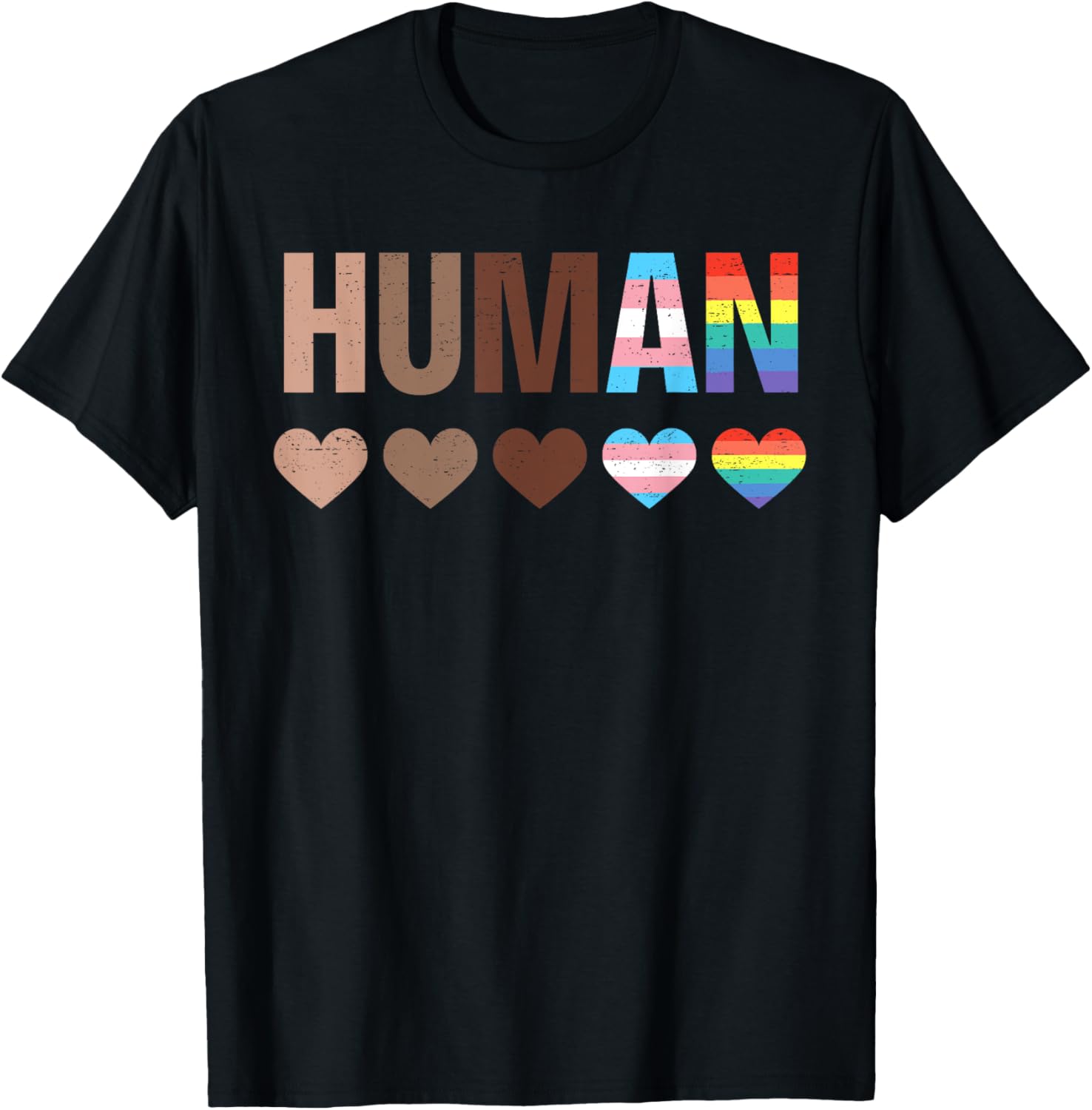 All Inclusive Hearts BLM Racial Justice Human Equality Top