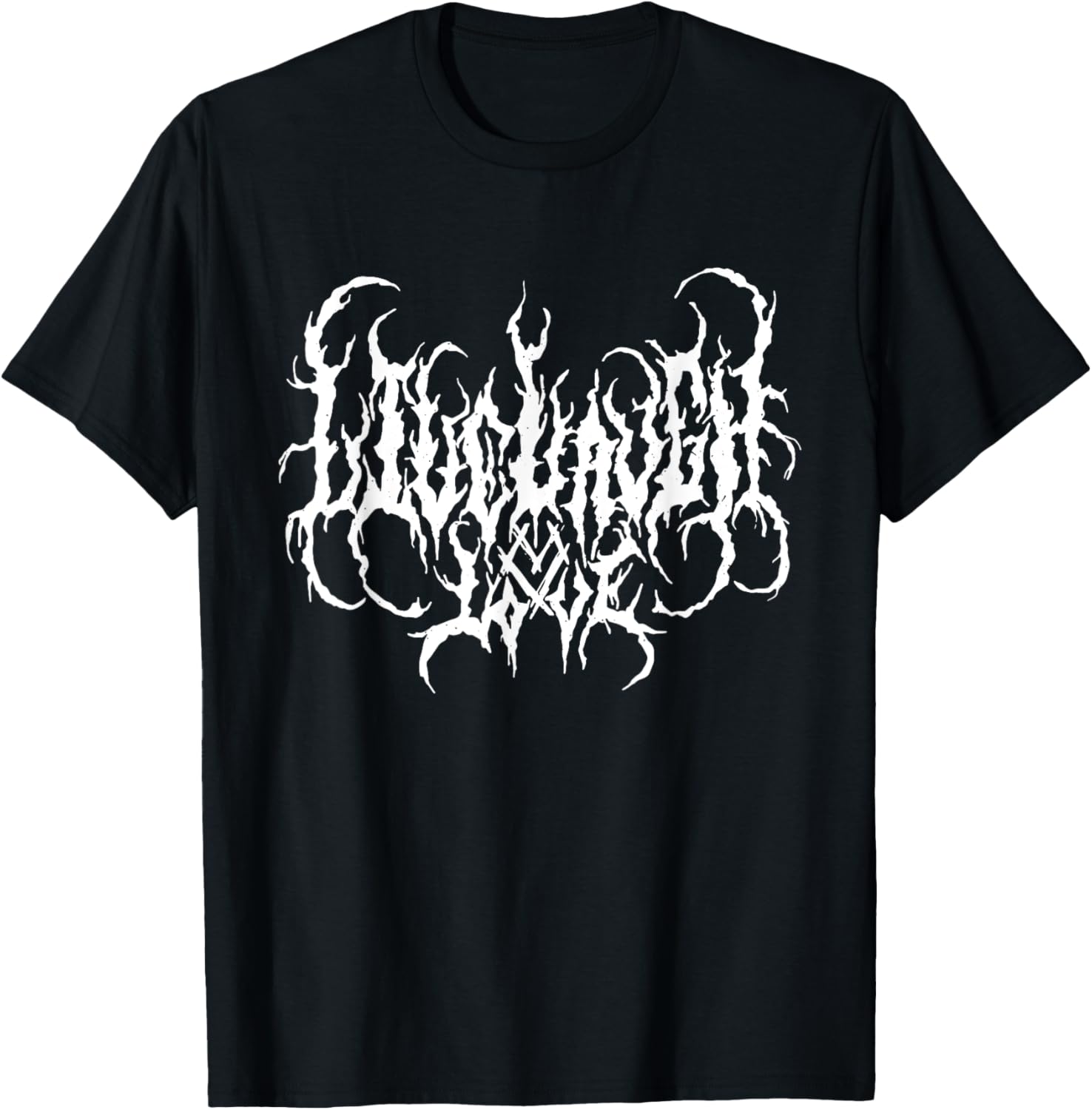 (2 Sided) Live Life Laugh Love   Death Metal Style