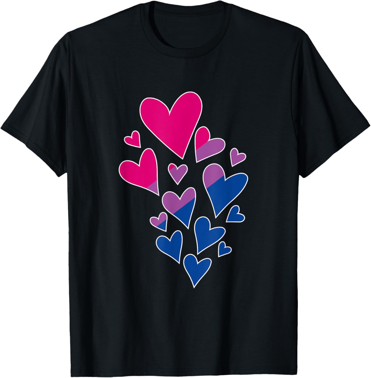 Bi Pride Bisexuality Flag Hearts Human Rights LGBT Bisexual