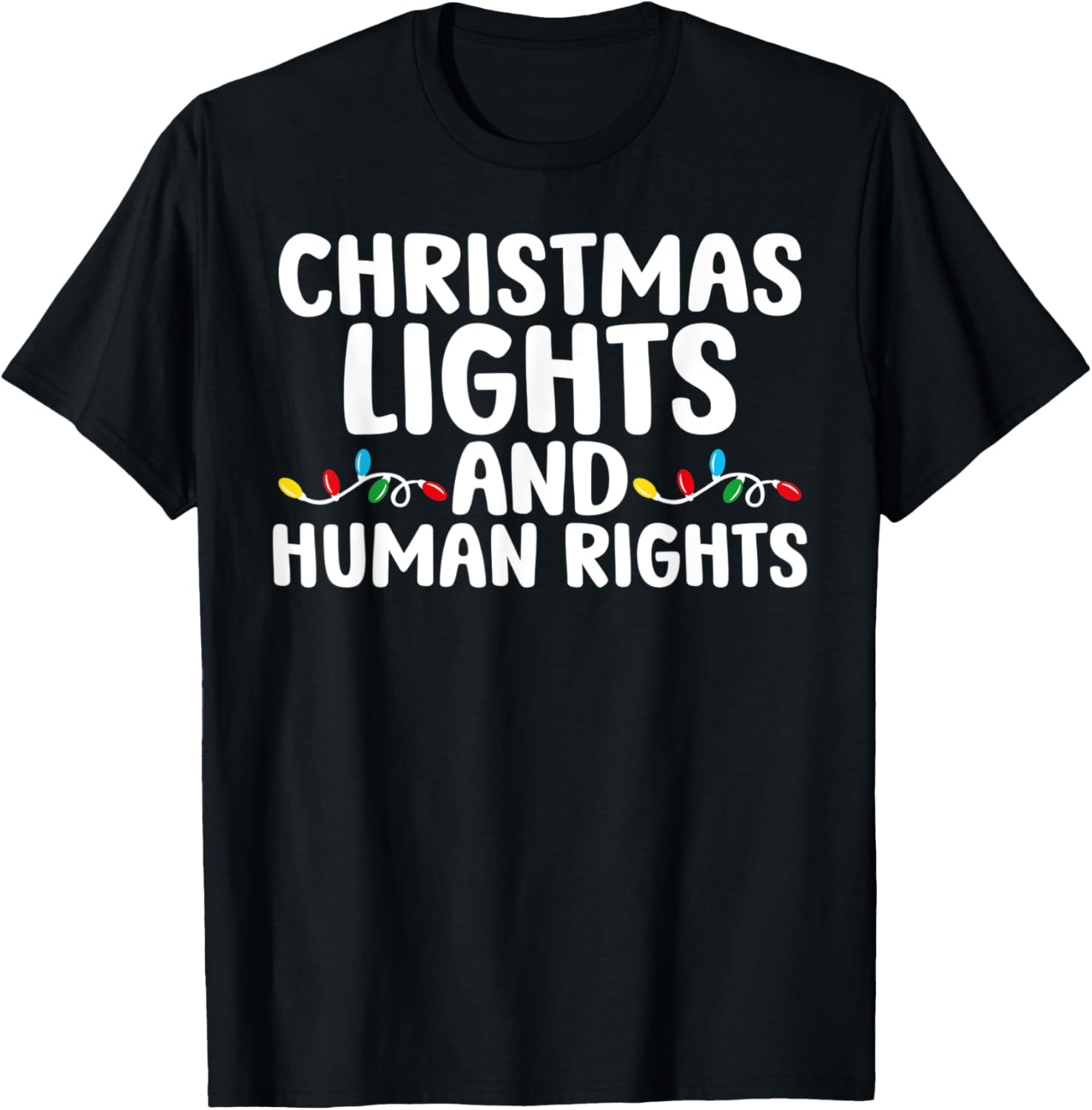 Christmas Lights And Human Rights Matching Pajamas