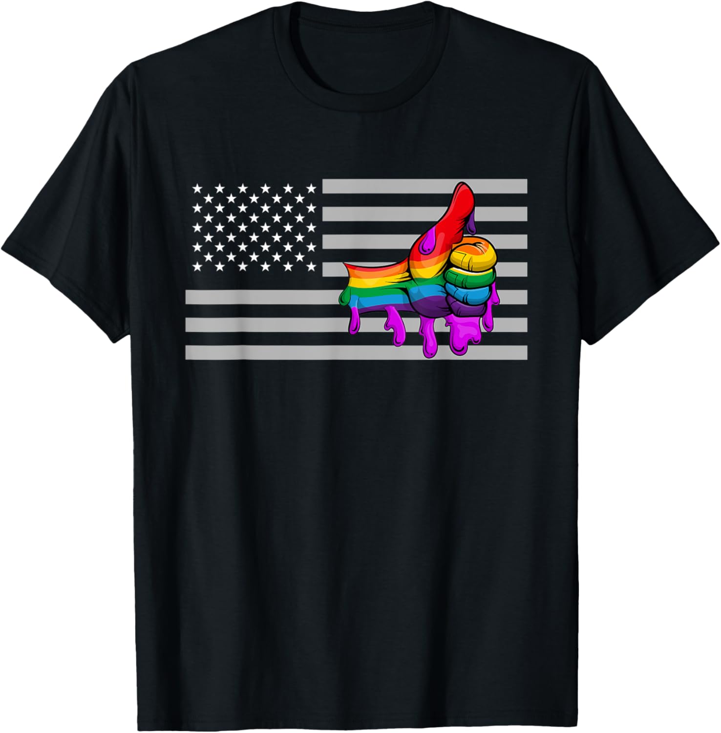 American Pride Rainbow Pride US Flag Queer Human Rights LGBT