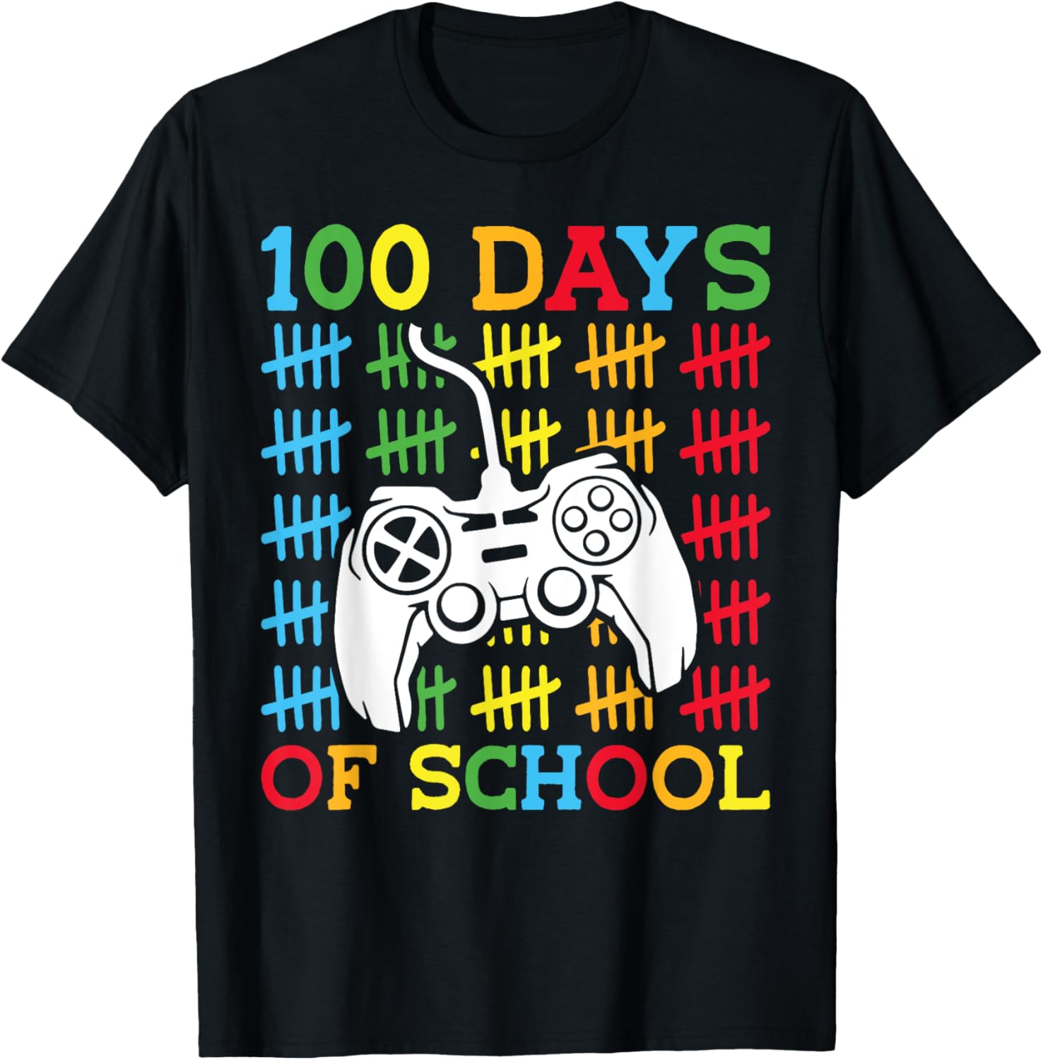 100 Days of School Video Games Controller Gaming Kids Boys