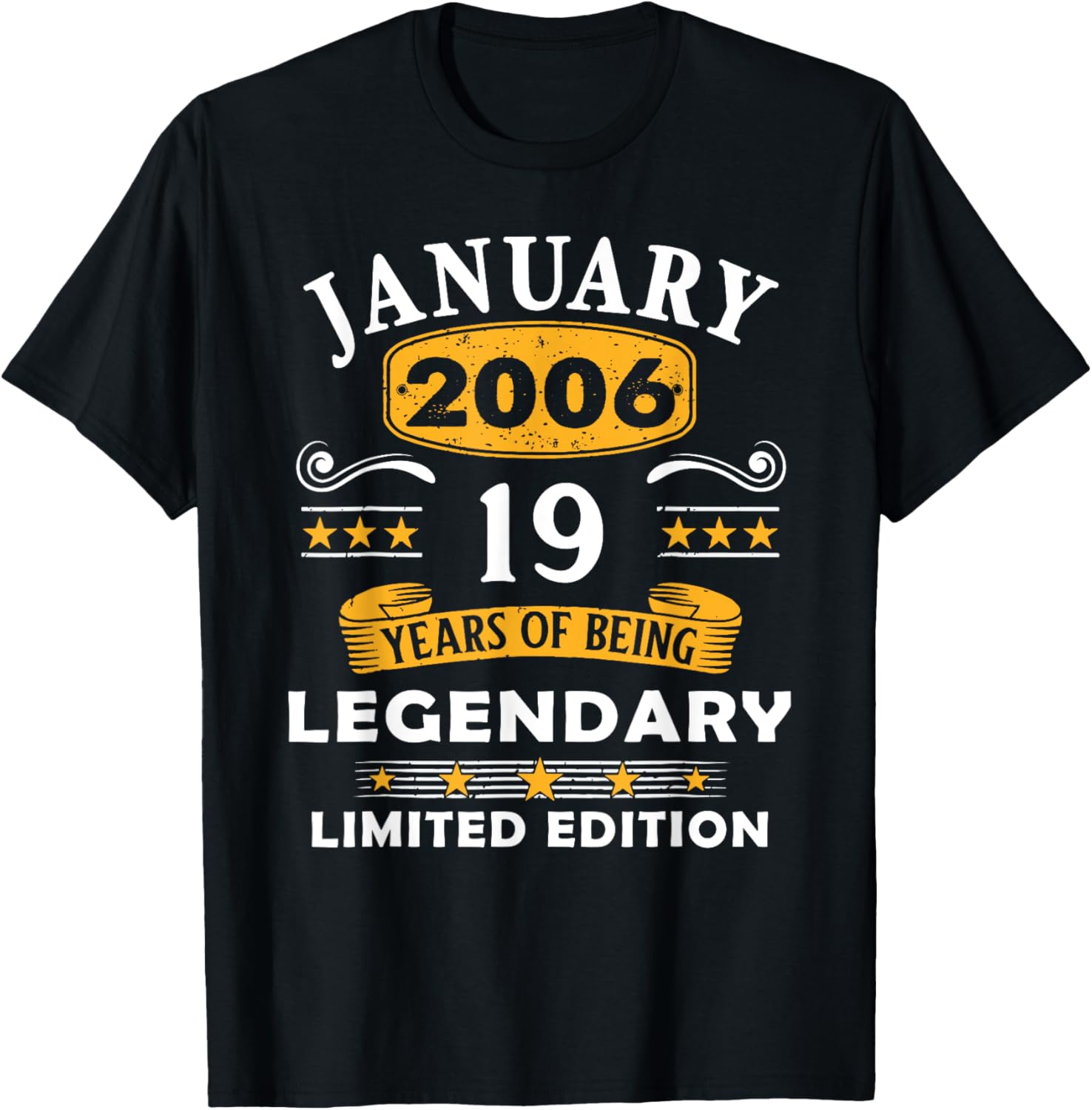 19 Years Old Legend Since January 2006 19th Birthday Gifts Apparel | Trending 2025