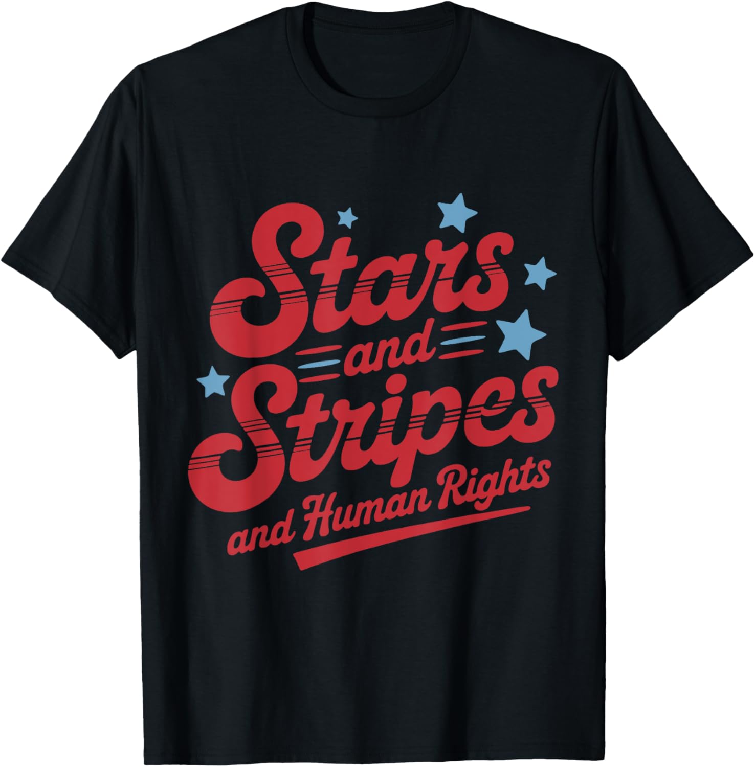 4th Of July Patriotic Stars And Stripes And Human Rights