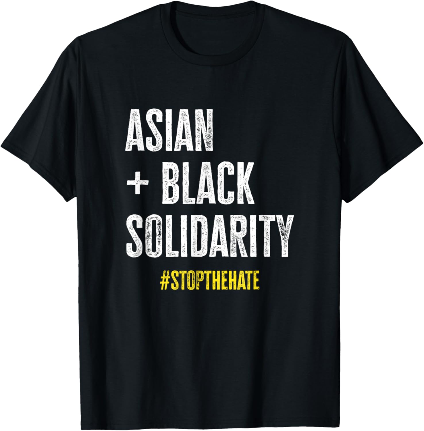 Asian and Black Solidarity Stop The Hate Human Rights Unite