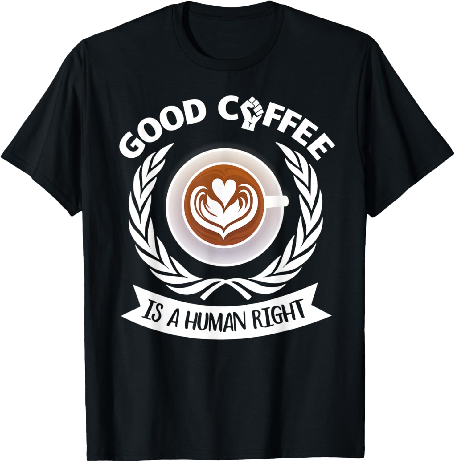 Coffee lover   Good Coffee is a human right   funny coffee