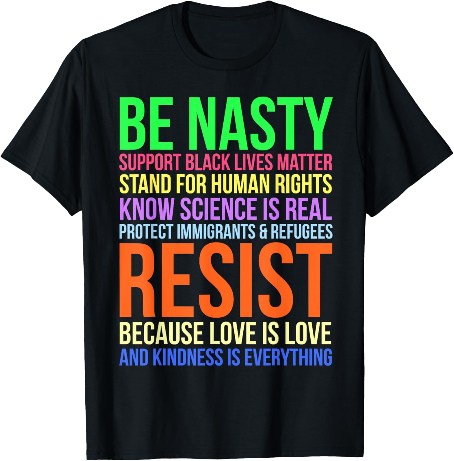 Be Nasty Resist LGBTQ Human Rights Science Be Kind Fun Gift