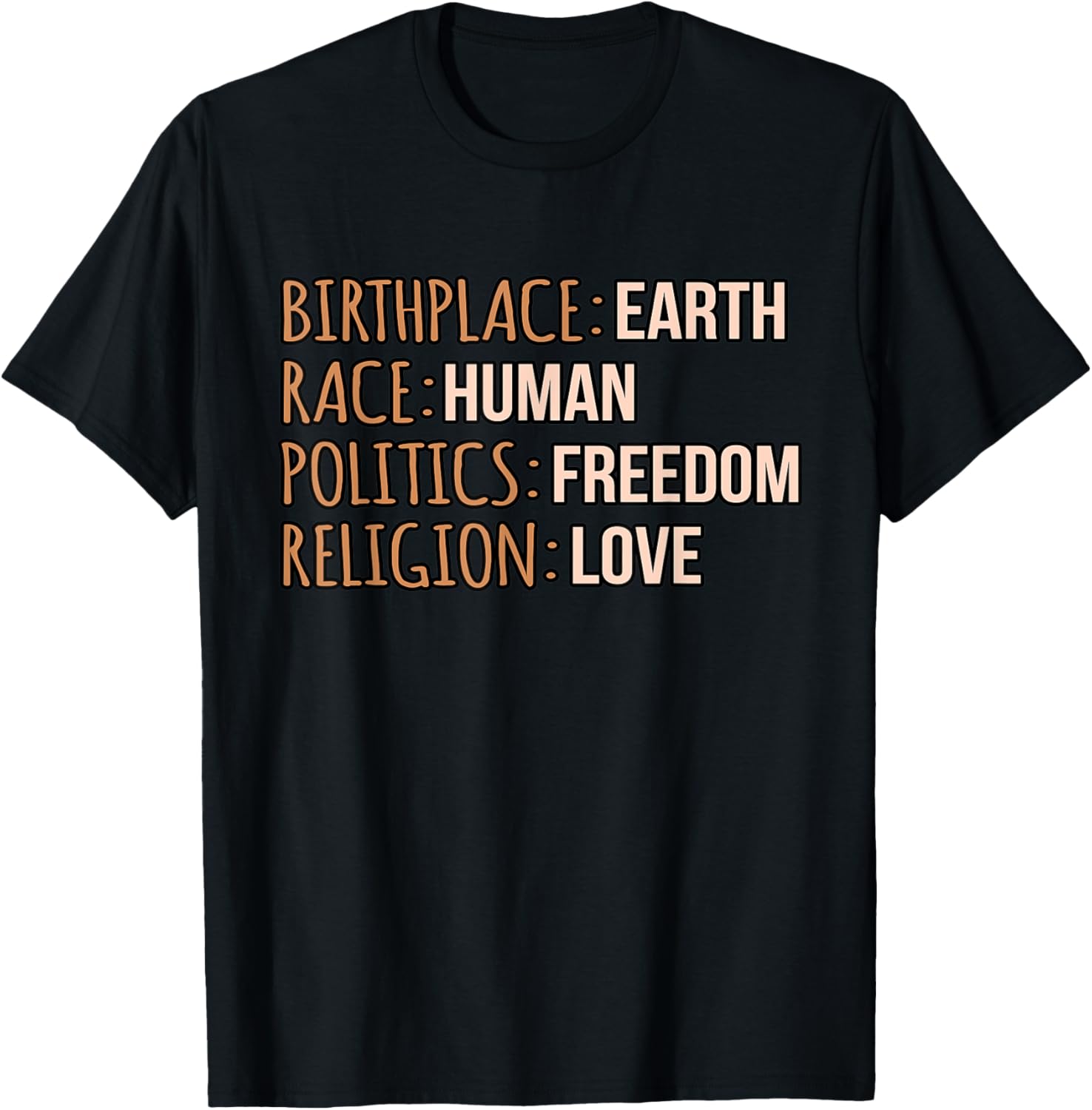 Birthplace Race Human Equality Rights Men Women Graphic