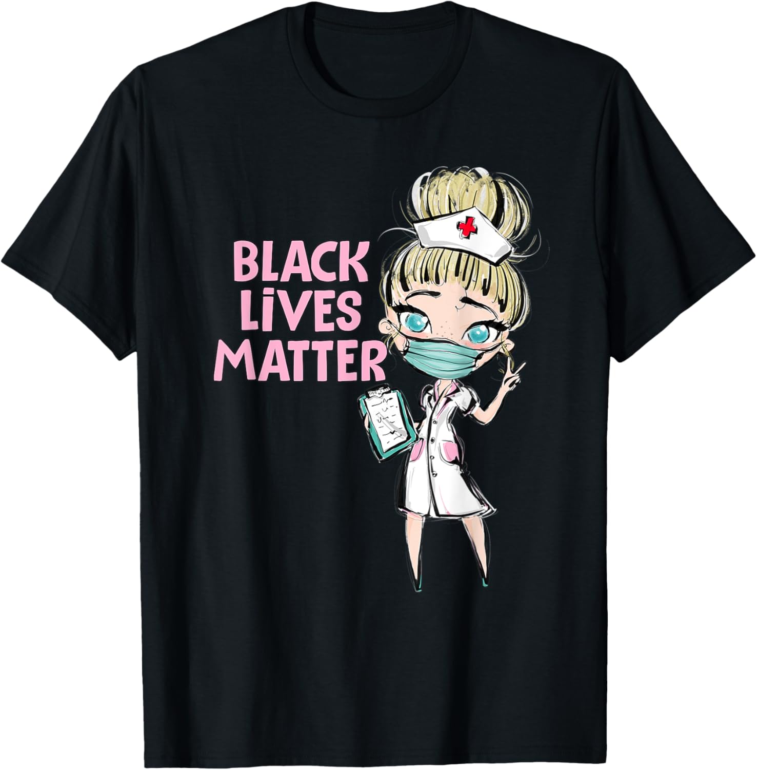 Black Lives Matter Ally Nurse Blonde Social Justice Feminist