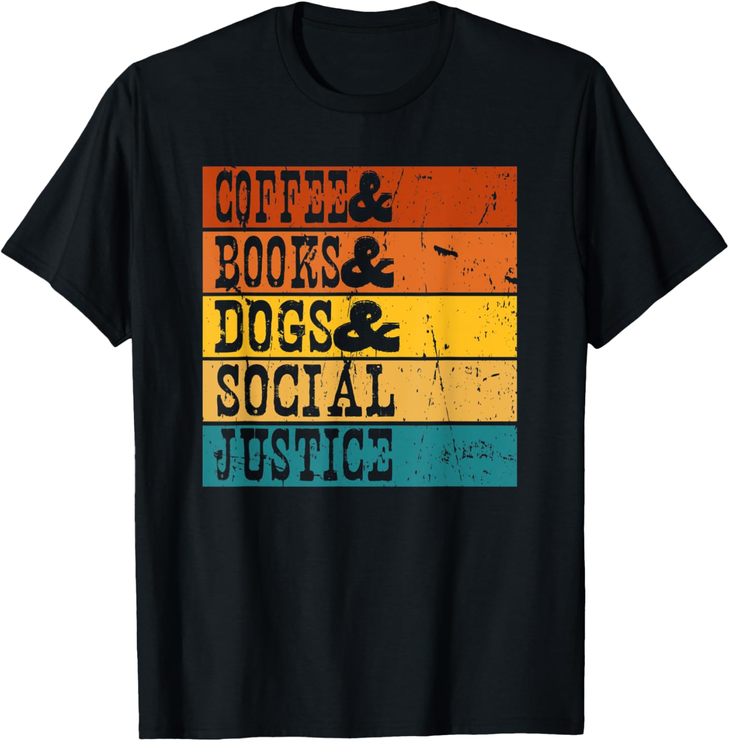 Books and Coffee and Dogs and Social Justice Retro Vintage