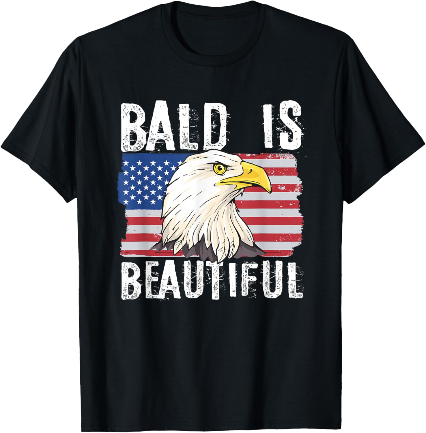 Bald Is Beautiful 4th of July Independence Day Bald Eagle