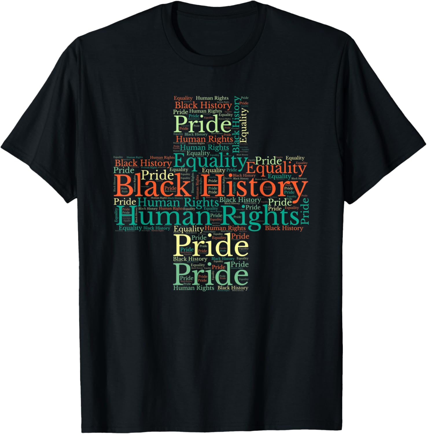 Black History Month Human Rights Pride Cross