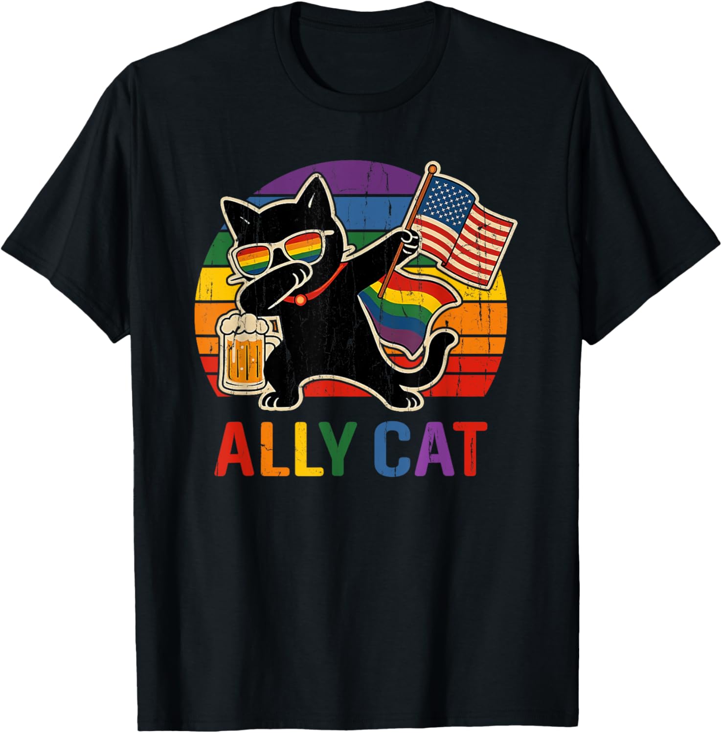 Ally Cat, LGBT Pride, Gay Rainbow, Social Justice