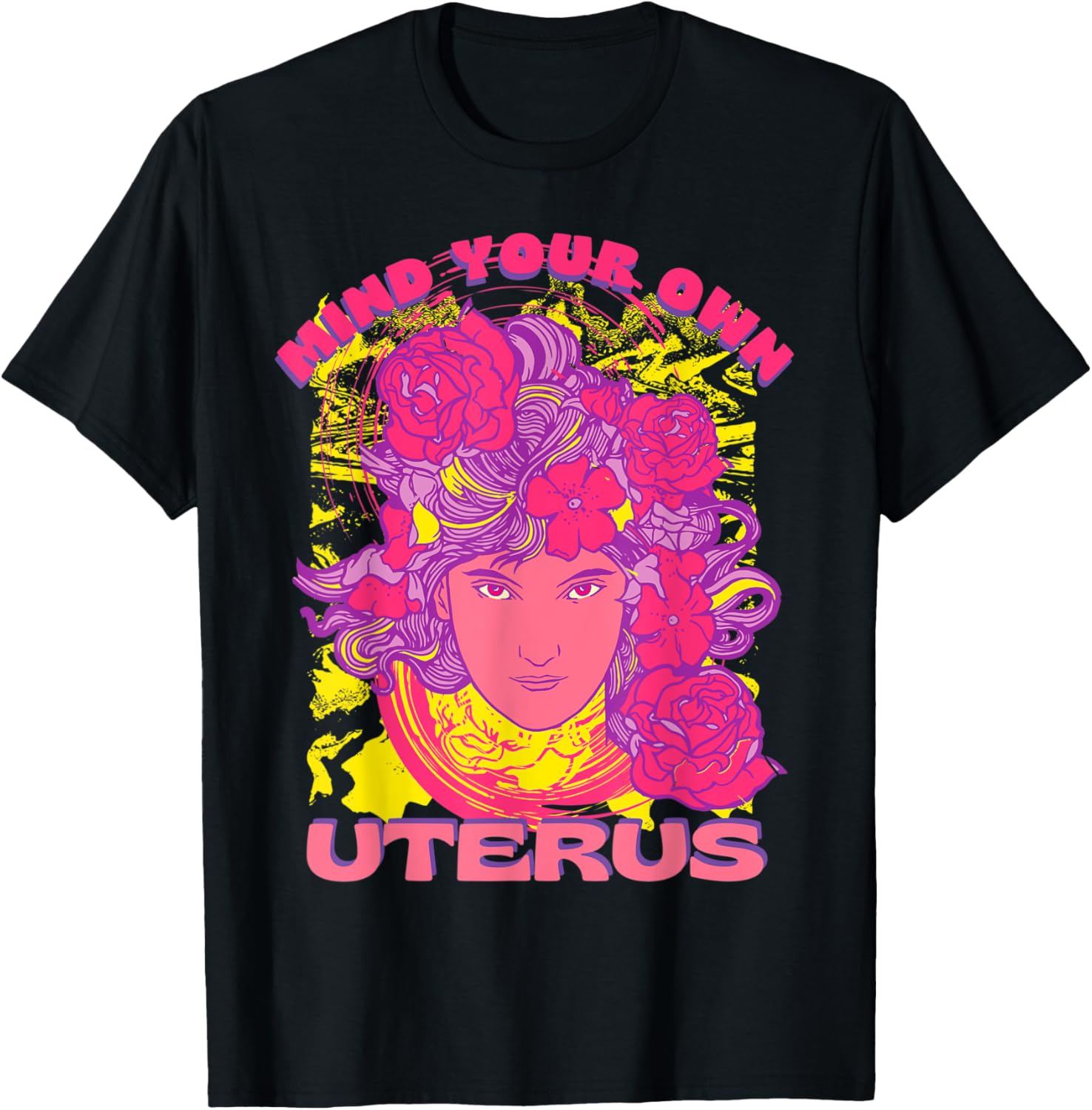 1973 Pro Roe Mind Your Own Uterus Social Justice Vintage Art