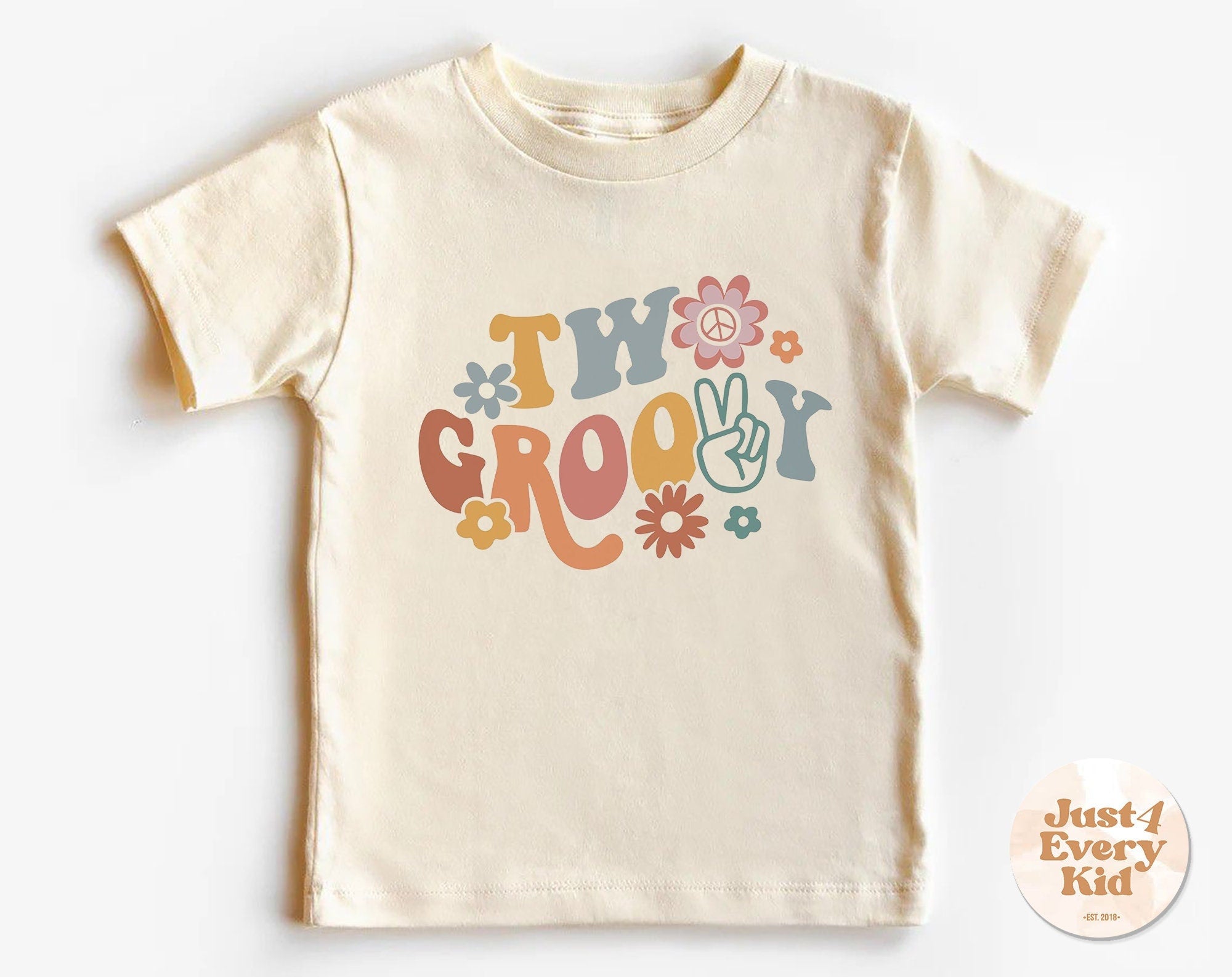 2nd Birthday Girl Toddler Shirt, Two Groovy Kids Birthday Shirt, Second Birthday Natural, Toddler Tee, Retro Girls Birthday Tee, Girl Shirt