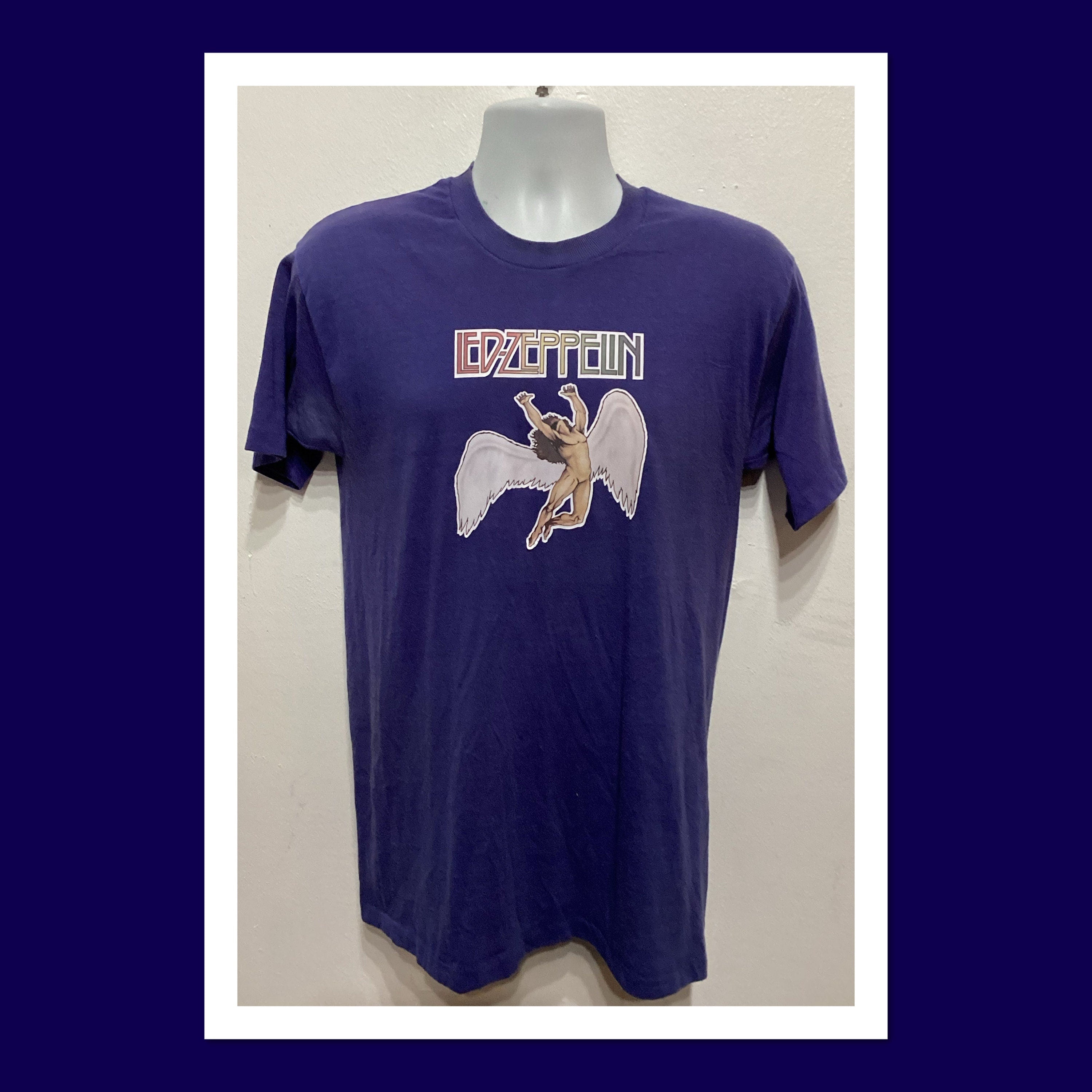 1970s Vintage decal rock T shirt &quot;Led Zeppelin&quot; Size X large