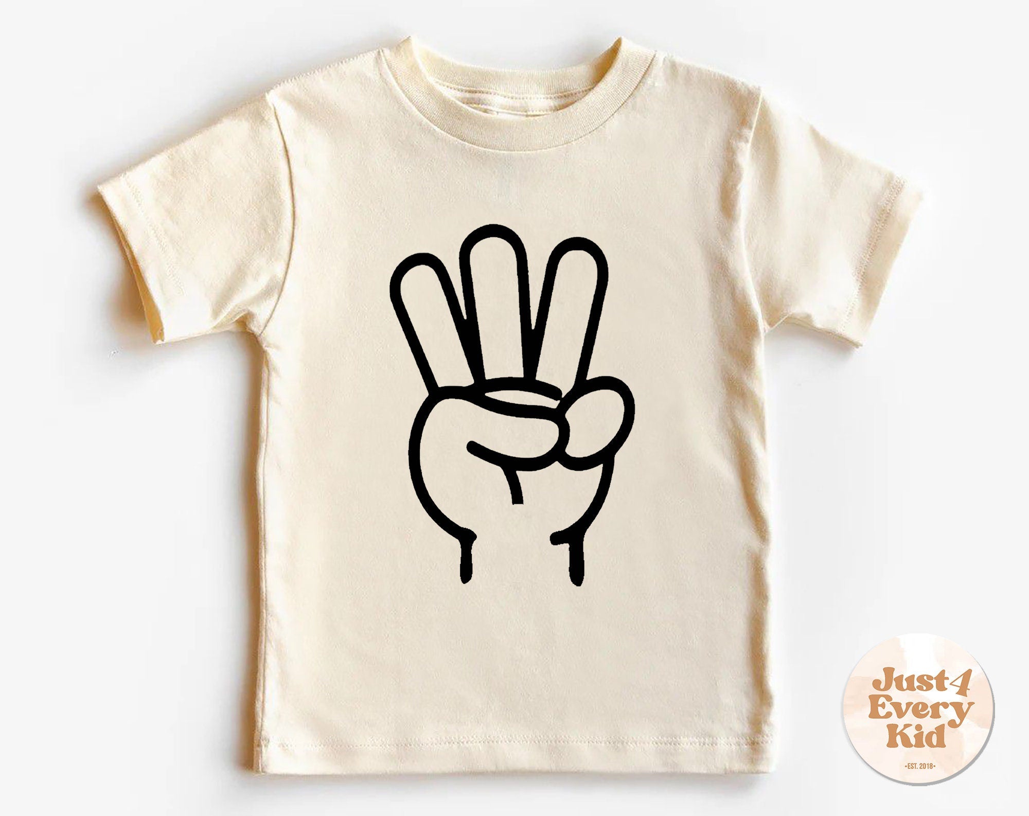 3rd Birthday Toddler Shirt, Third Birthday Kids Shirt, Third Birthday Natural Toddler Tee, 3rd Birthday Outfit, Three Kids Birthday Shirt