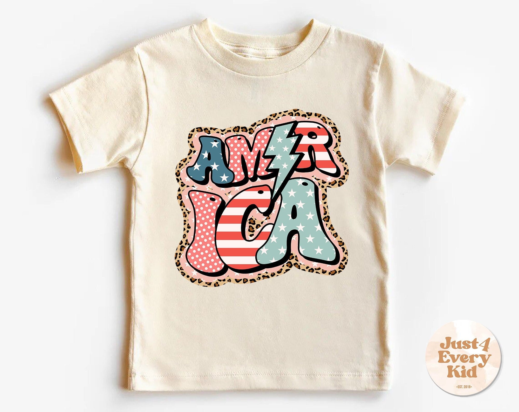 4th of July Kids Shirt, America Kids Shirt, Independence Day Kids Shirt, 4th of July Memorial Day Kids TShirt, Retro Natural Infant Shirt