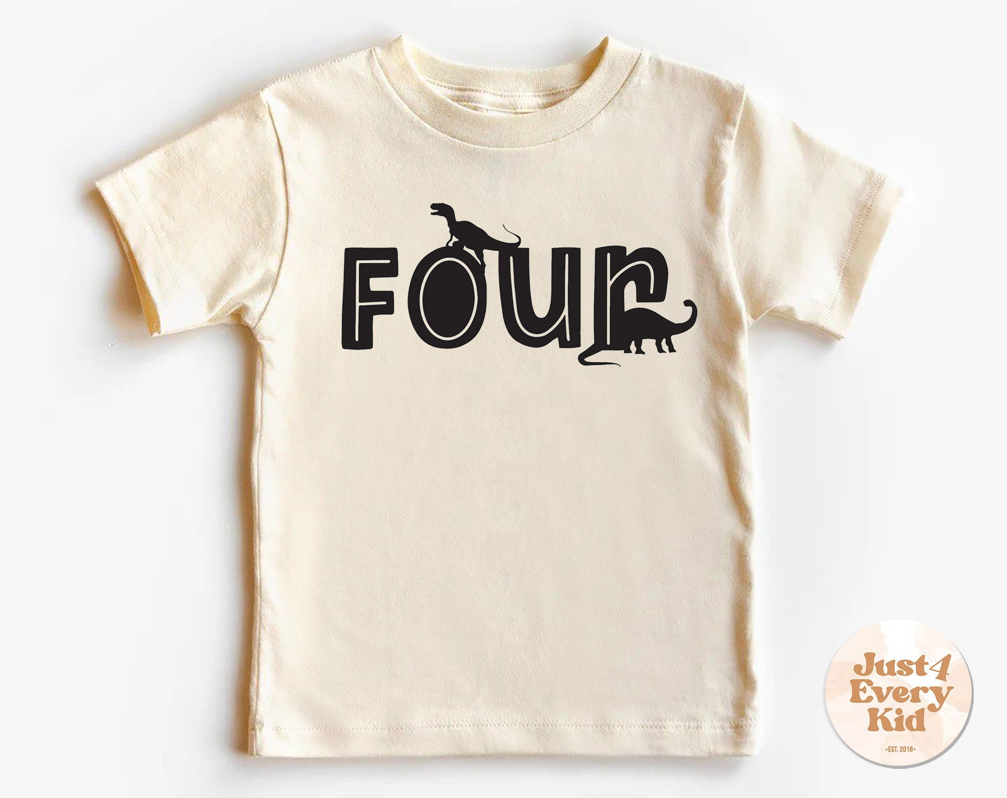 4th Birthday Shirt Boy, Dino Birthday Shirt, Birthday Dinosaur Toddler Shirt, Fourth Birthday Natural Toddler, 4 Birthday Boy Toddler Shirt