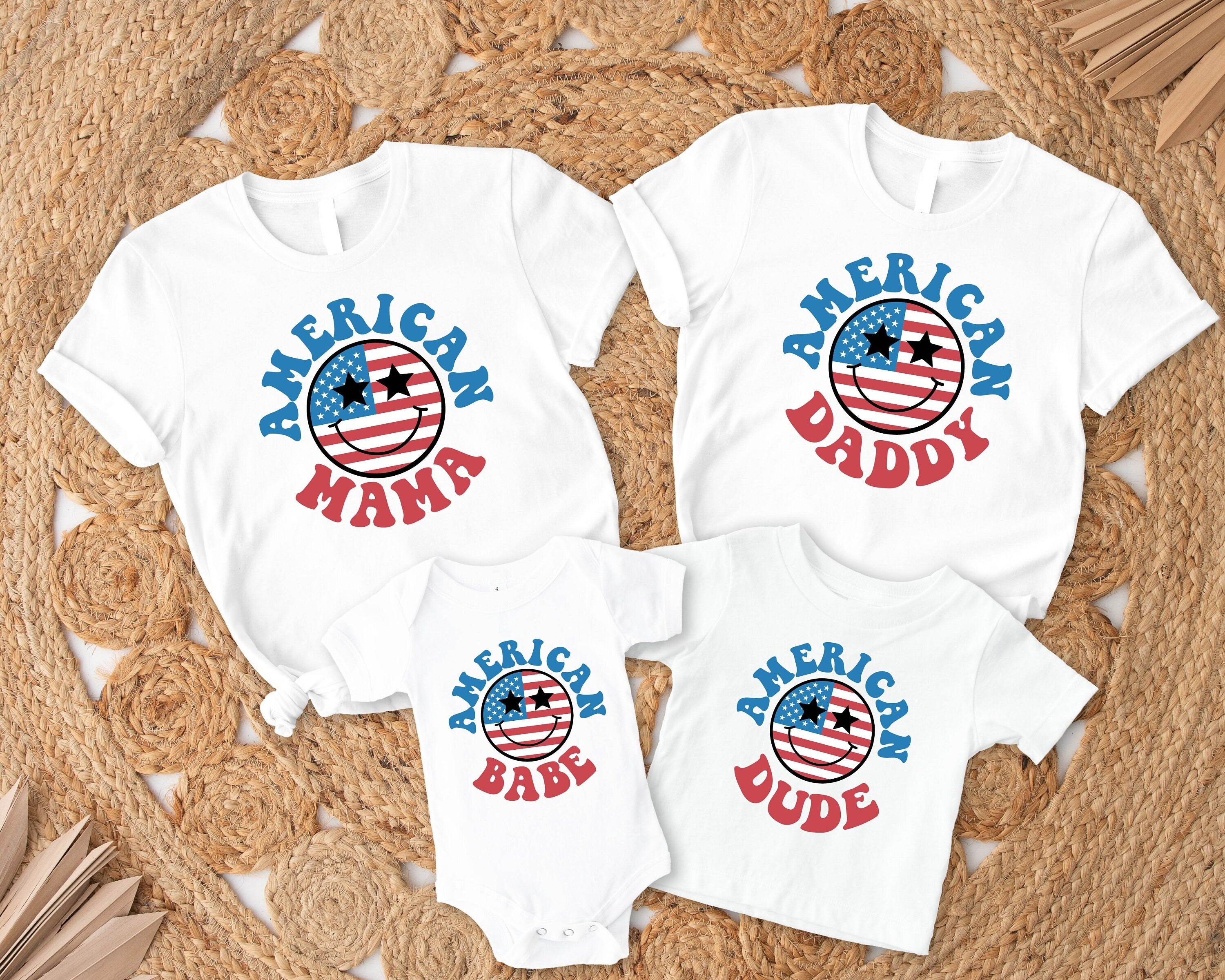 4th Of July Matching Family T Shirt,  American Family Tees, American Independence Day Shirts, American Patriotic Family Shirts