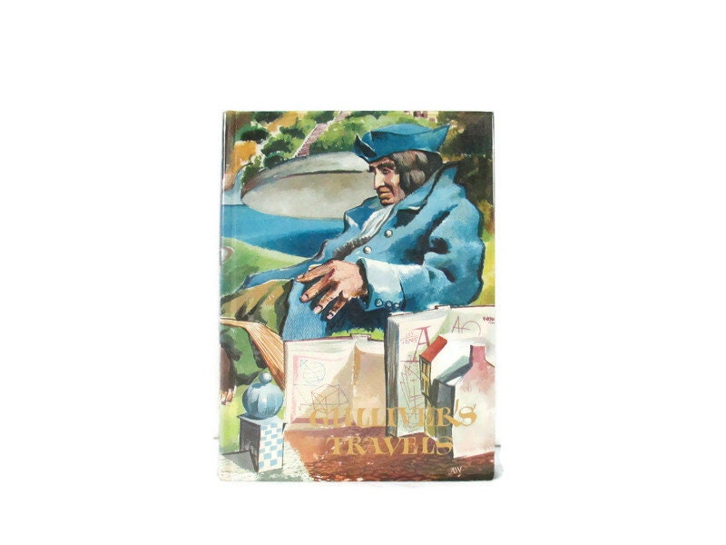 1980 Gulliver&#39;s Travels Illustrated Hardcover Book