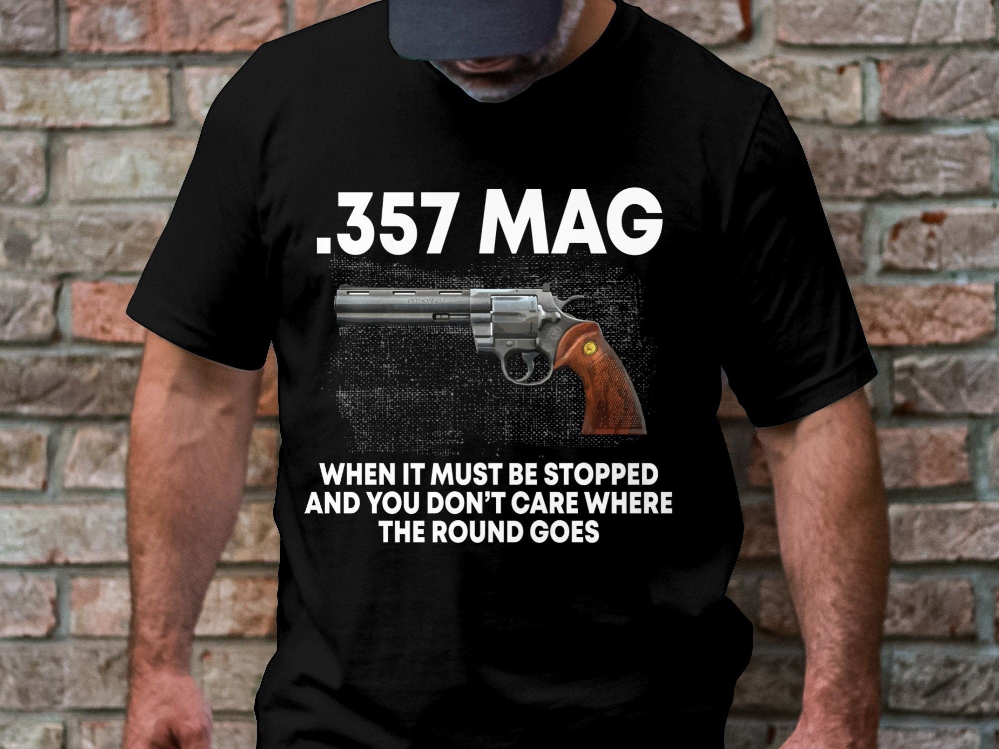357 MAG Graphic T Shirt, Unique Gun Lover Shirt, Funny Firearm Tee, Cool Pistols and Ammo Design, Shooting Enthusiast Apparel