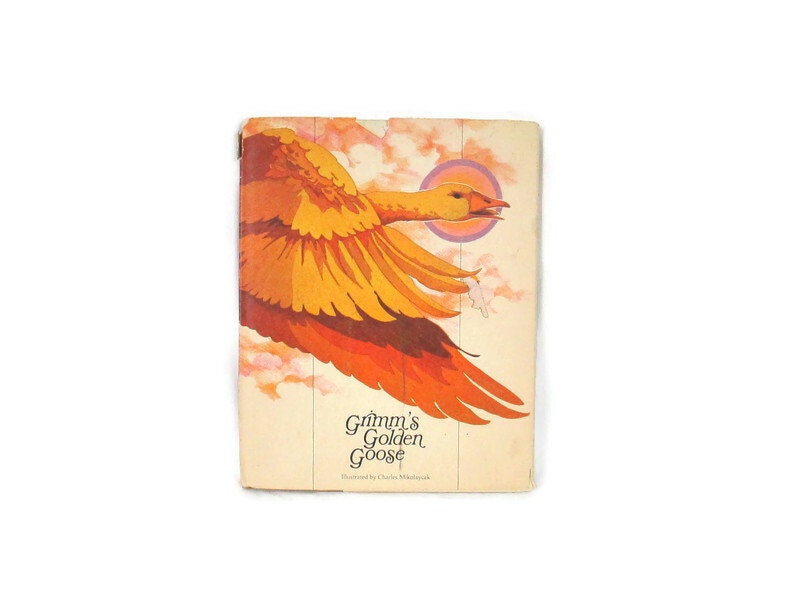 1969 Grimm&#39;s Golden Goose Hardcover Fairytale Illustrated Book