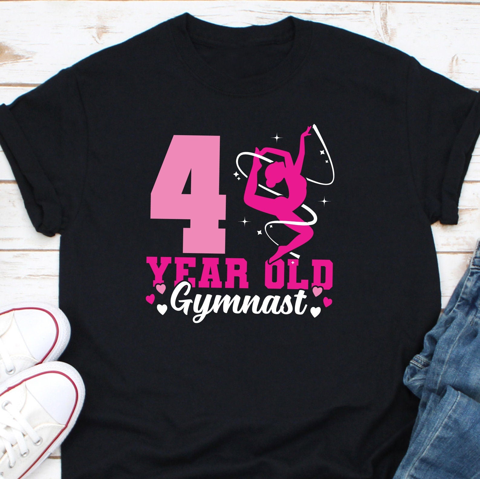 4 Years Old Gymnast Shirt, Gymnastics Birthday Shirt, Gymnast Shirt, Gymnastics Shirt, Kids Gymnastics Shirt, Gymnastic Lover Shirt