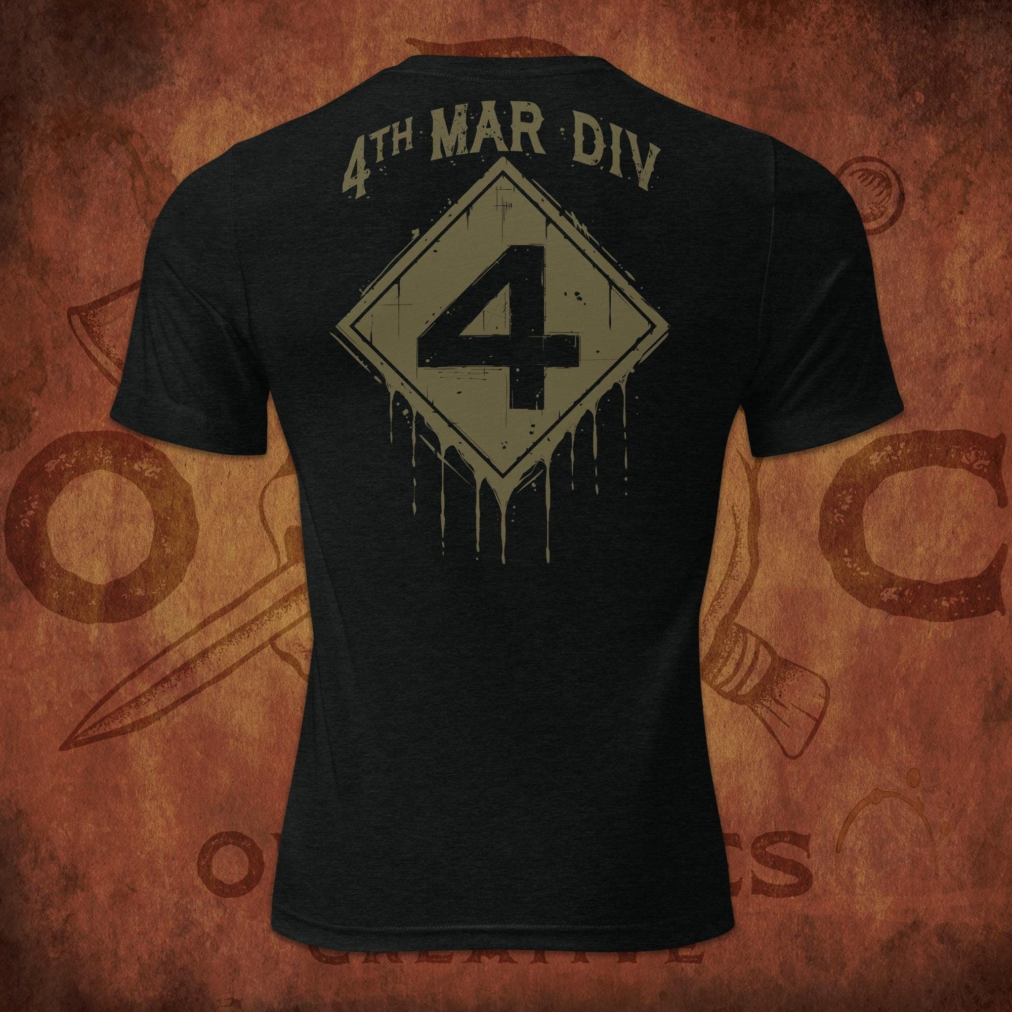 4th Marine Division Military T Shirt, Veteran Shirt, Marines Gift, Marines Shirts, USMC Apparel, USMC T Shirt, Military Tee, Marine Corps