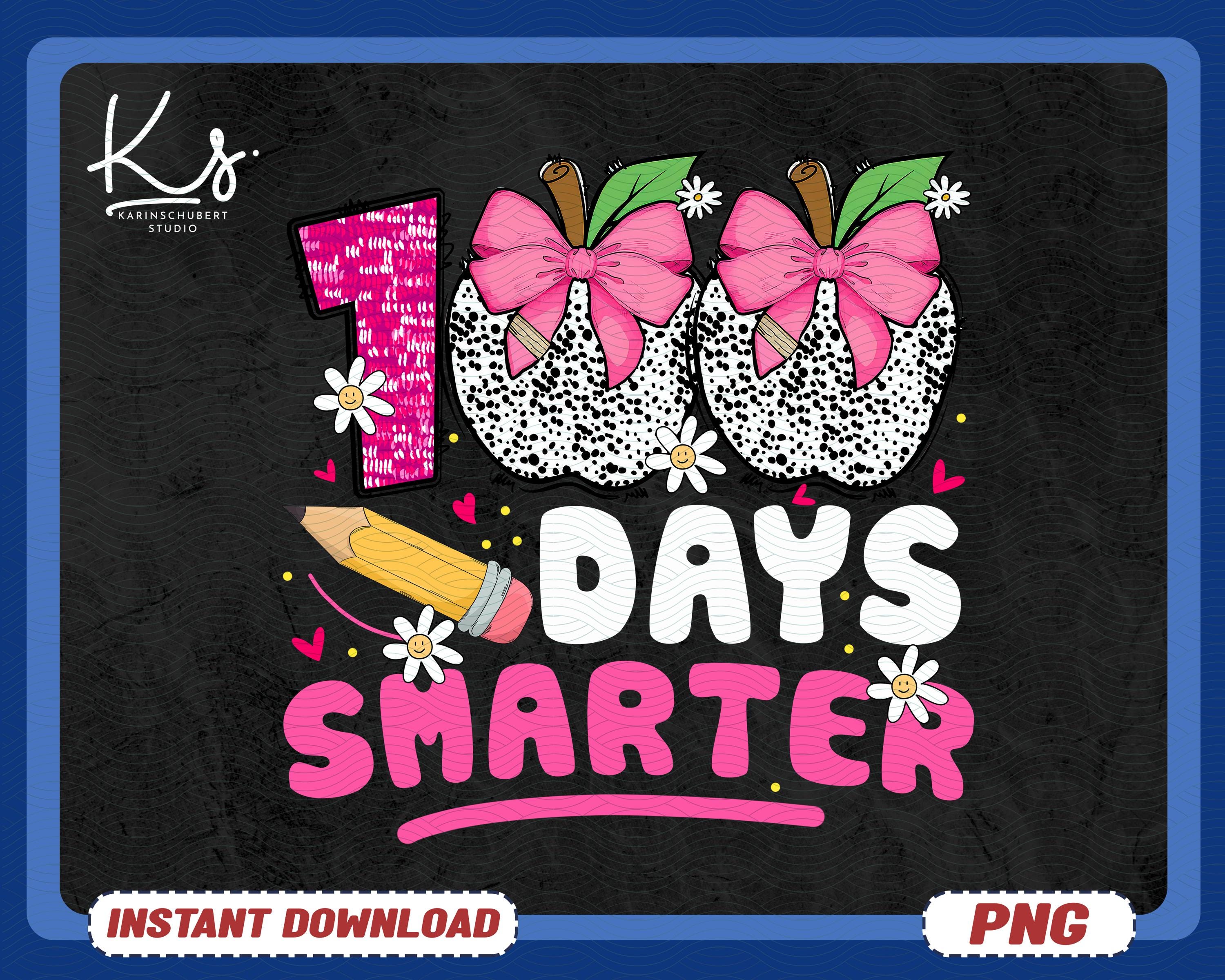 100 Days Smarter Png, 100 Days Of School Png, Little Miss 100 Days Smarter Png, 100 Days Smarter Png, Teacher Design, School Png For Girls