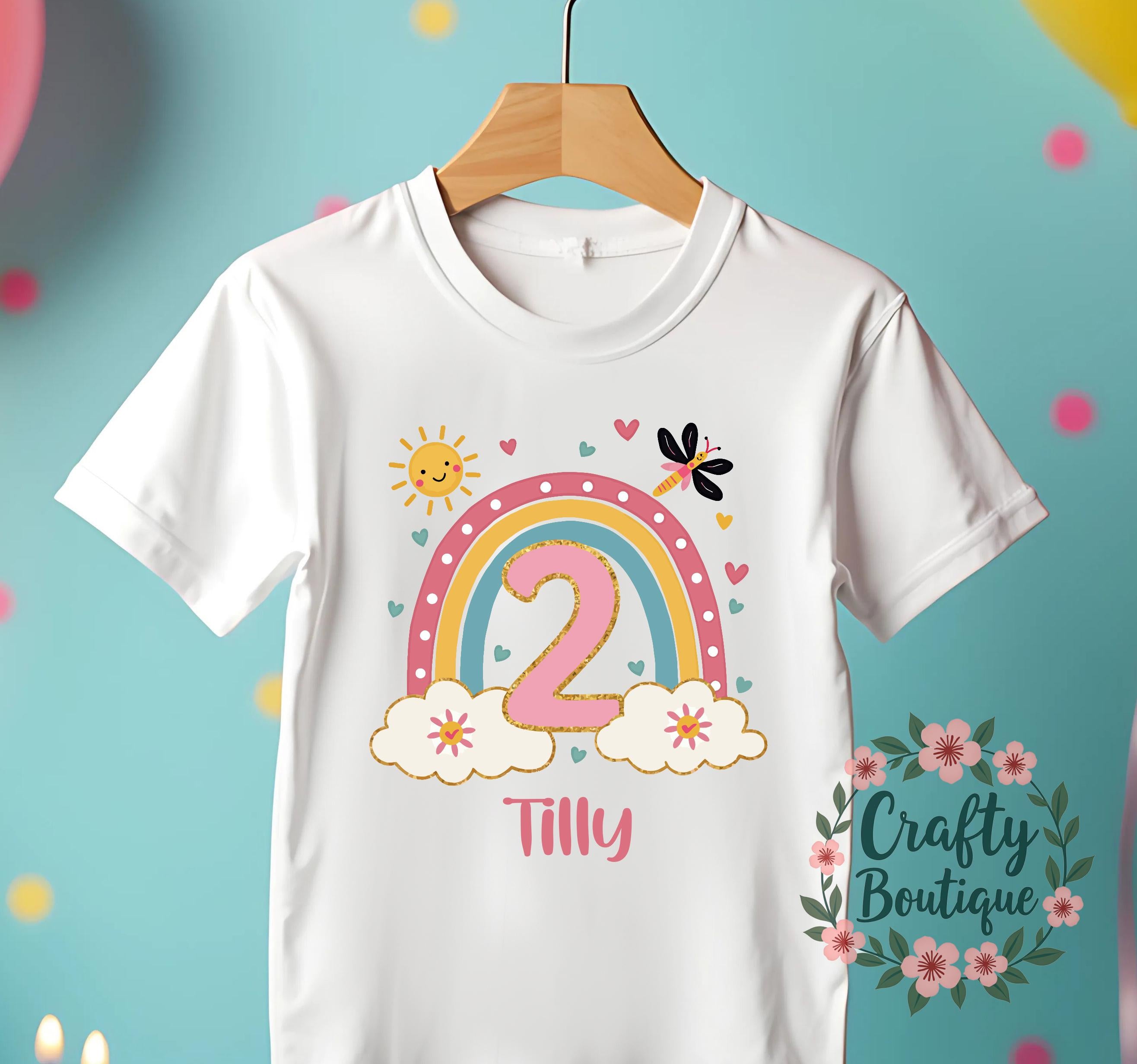 2nd Birthday Tshirt, Girls Birthday Outfit, Second Birthday Gift, Kids Birthday Shirt, I am Two Tee, Personalized Girl Birthday Tee   1165