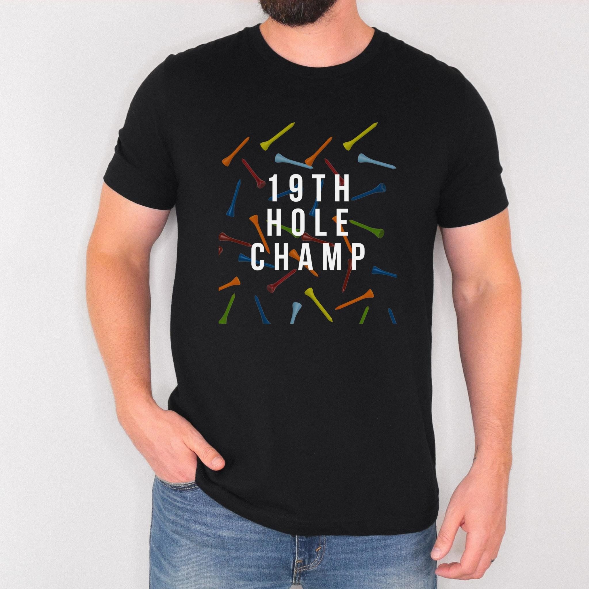 19th Hole Fathers Day Golf Shirt Gift for Dad | Funny Golf Shirt | Golf Dad Shirt | Groomsmen Golf Gifts | Golf Towel | SVG | Ball Marker