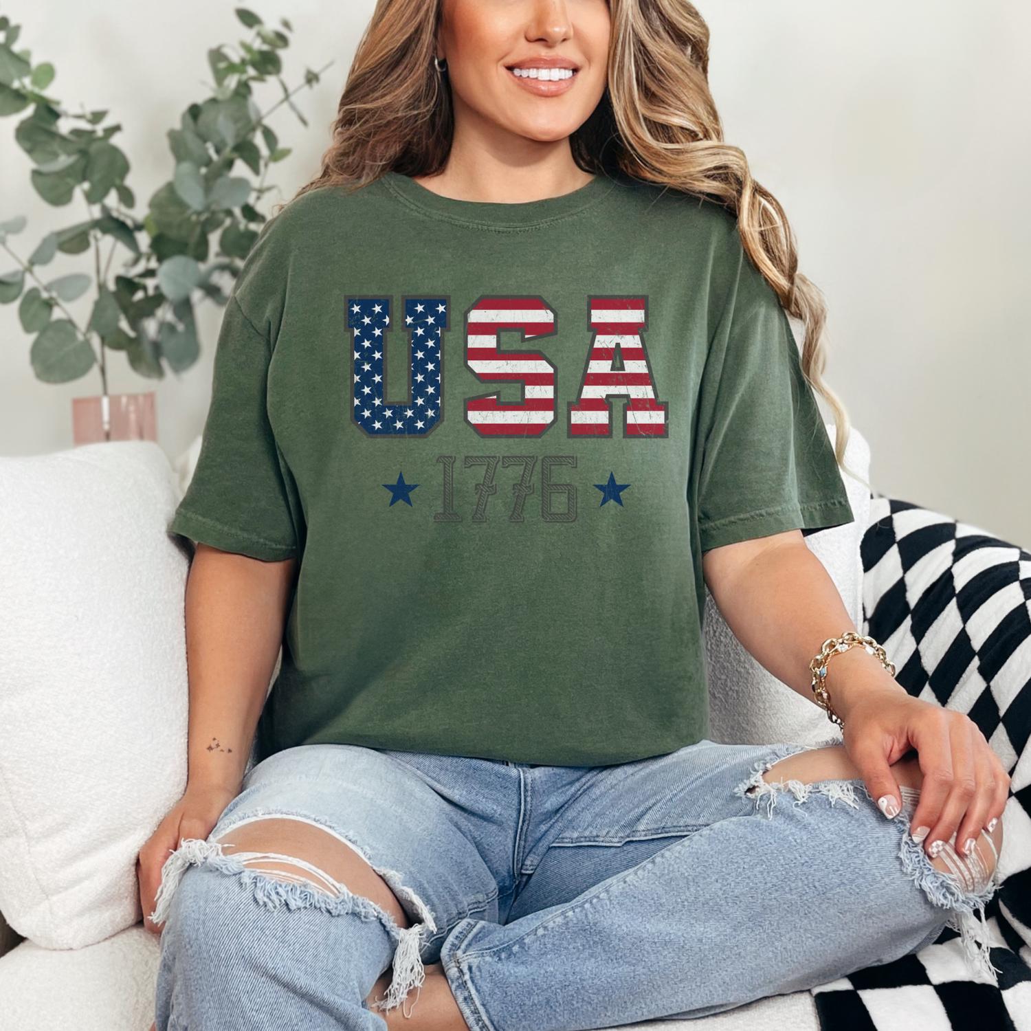1776 Shirt, , USA Shirt, Fourth of July Shirt, America 1776, 1776 T Shirt, Patriotic Shirt, Est 1776 Shirt, Independence Day