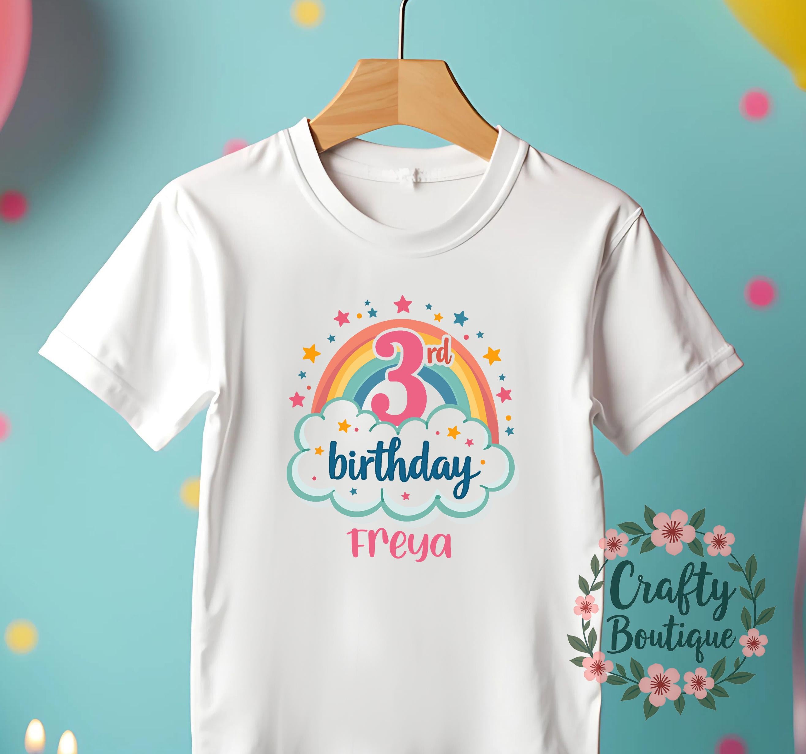 3rd Birthday Tshirt, Girls Birthday Outfit, Third Birthday Shirt, Kids Birthday Shirt, I am Three Tee, Personalized Girl Birthday Tee   1269