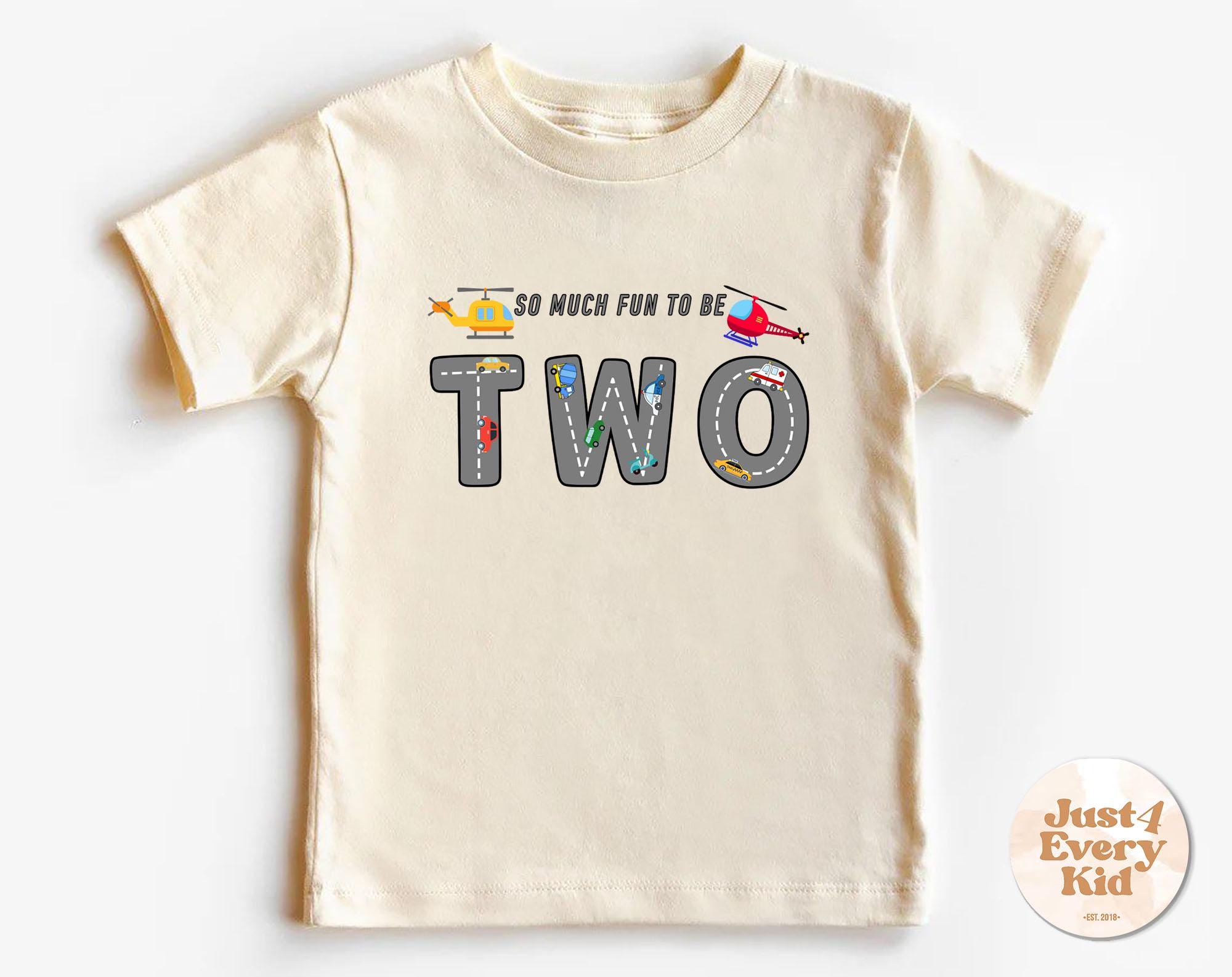 2th Birthday Shirt, Second Birthday, 2nd Birthday Road Toddler Shirt, Two Year Old Cars Shirt, Boy Toddler Youth Kids Shirt, Kid Birthday